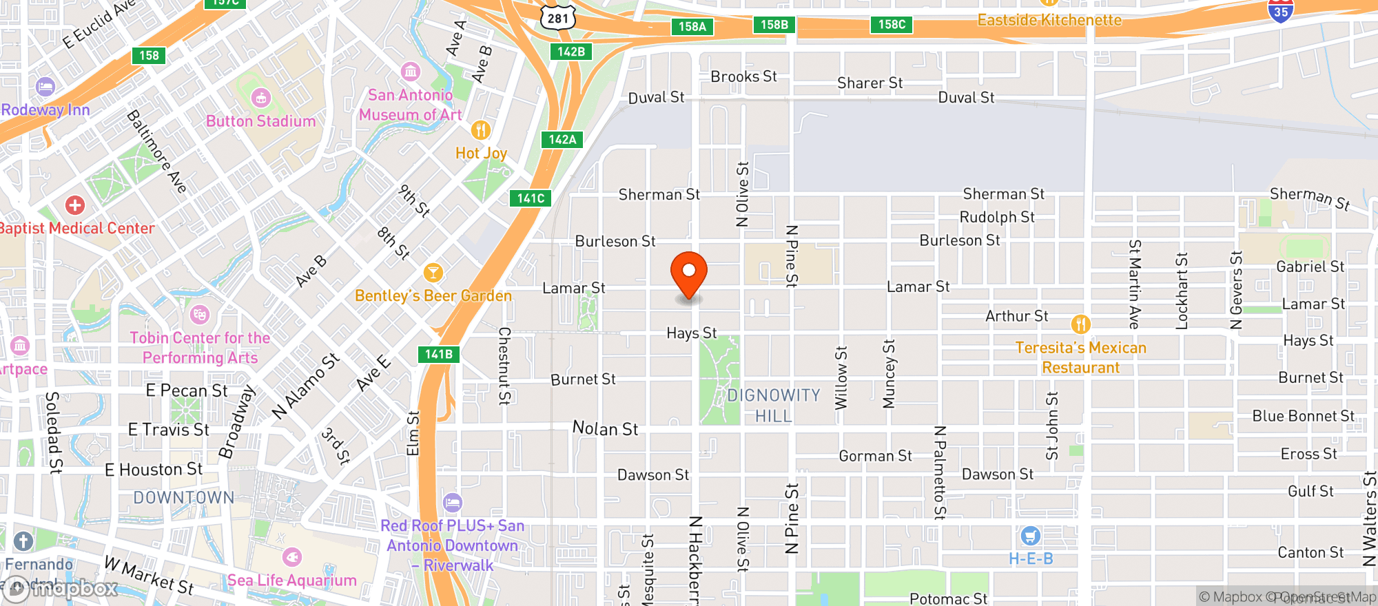 Map showing New Express Stop #2