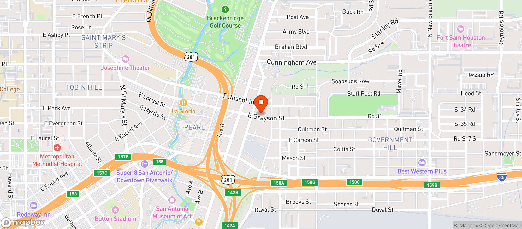 Map showing Restaurant Claudine