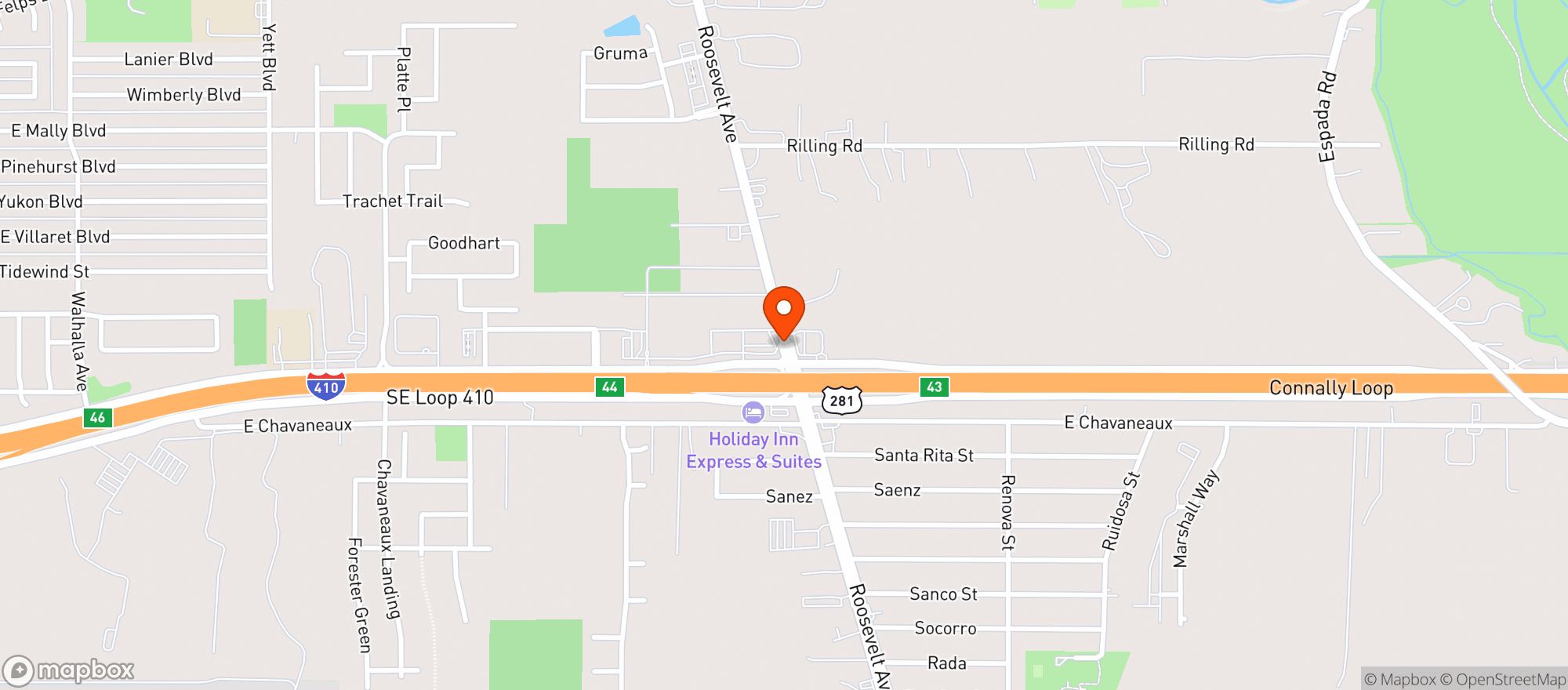 Map showing Circle K