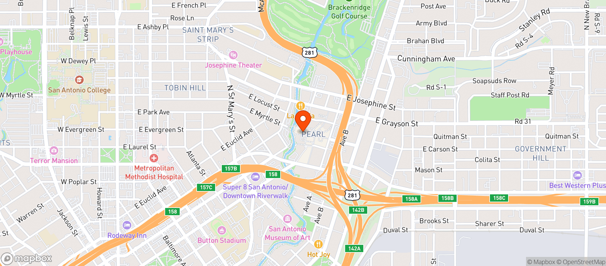 Map showing Southerleigh Fine Food & Brewery