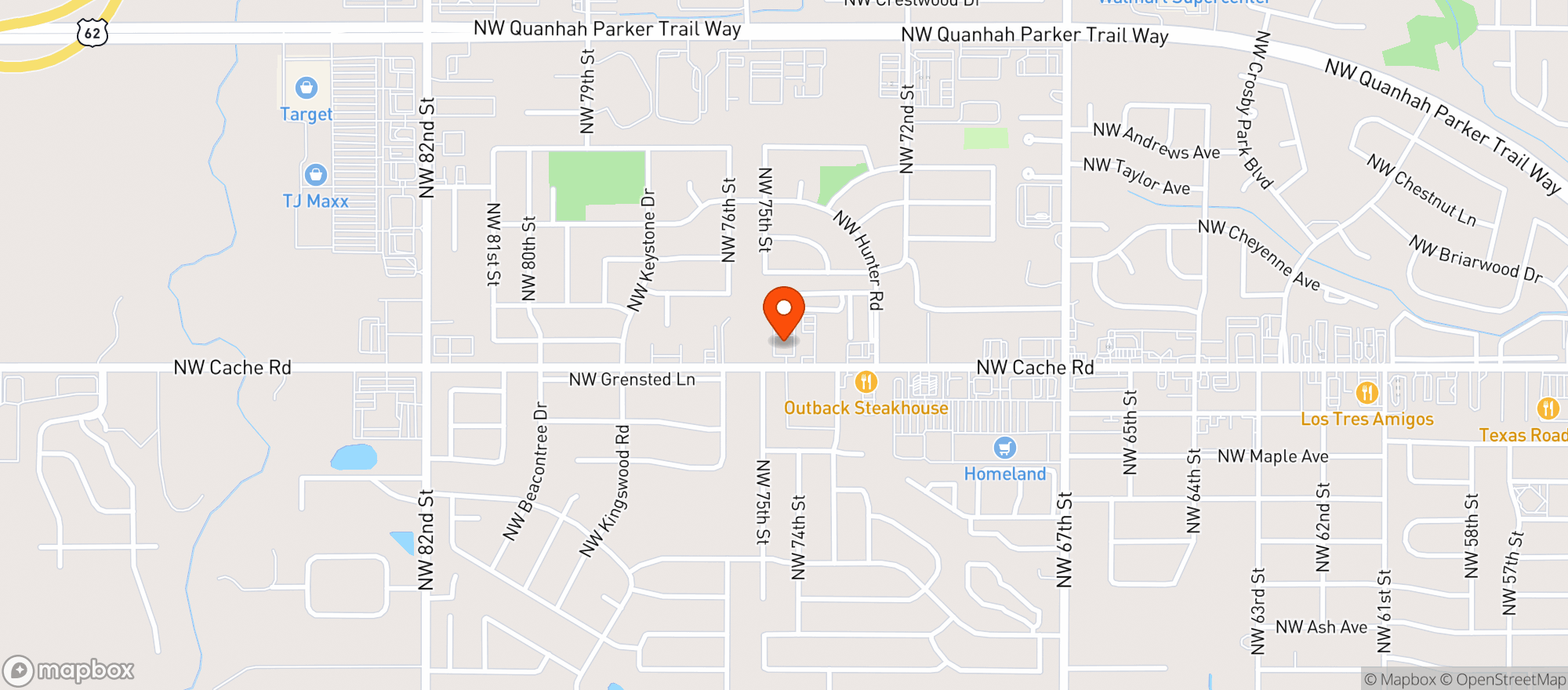 Map showing Back Porch Drafthouse
