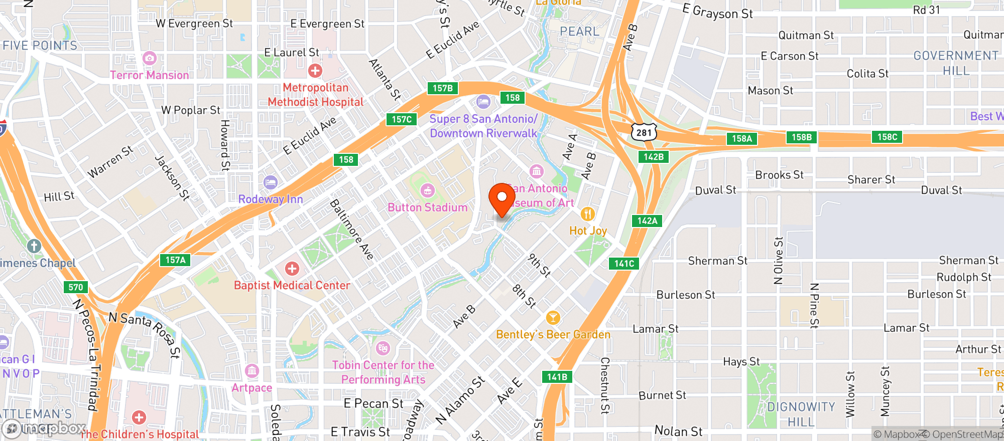 Map showing Paramour