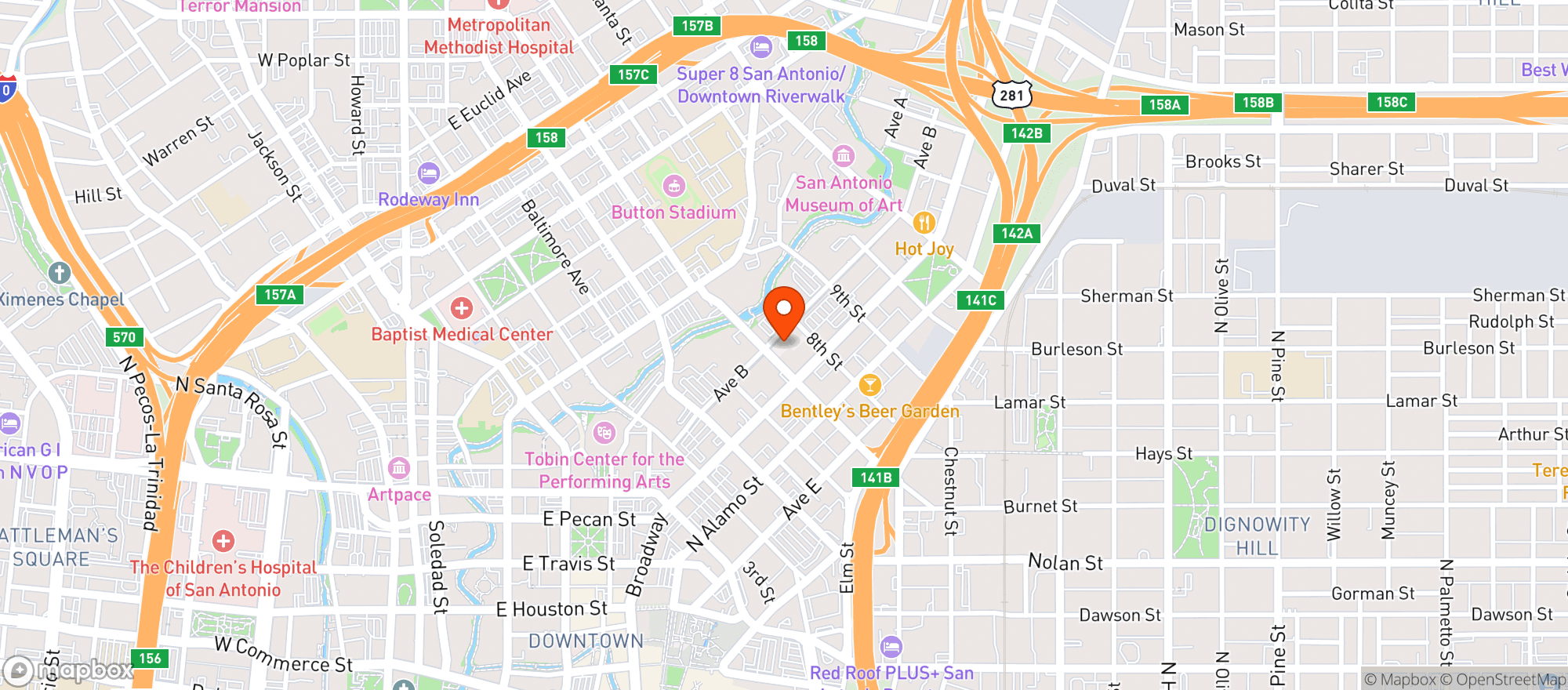 Map showing Idle Beer Hall & Brewery