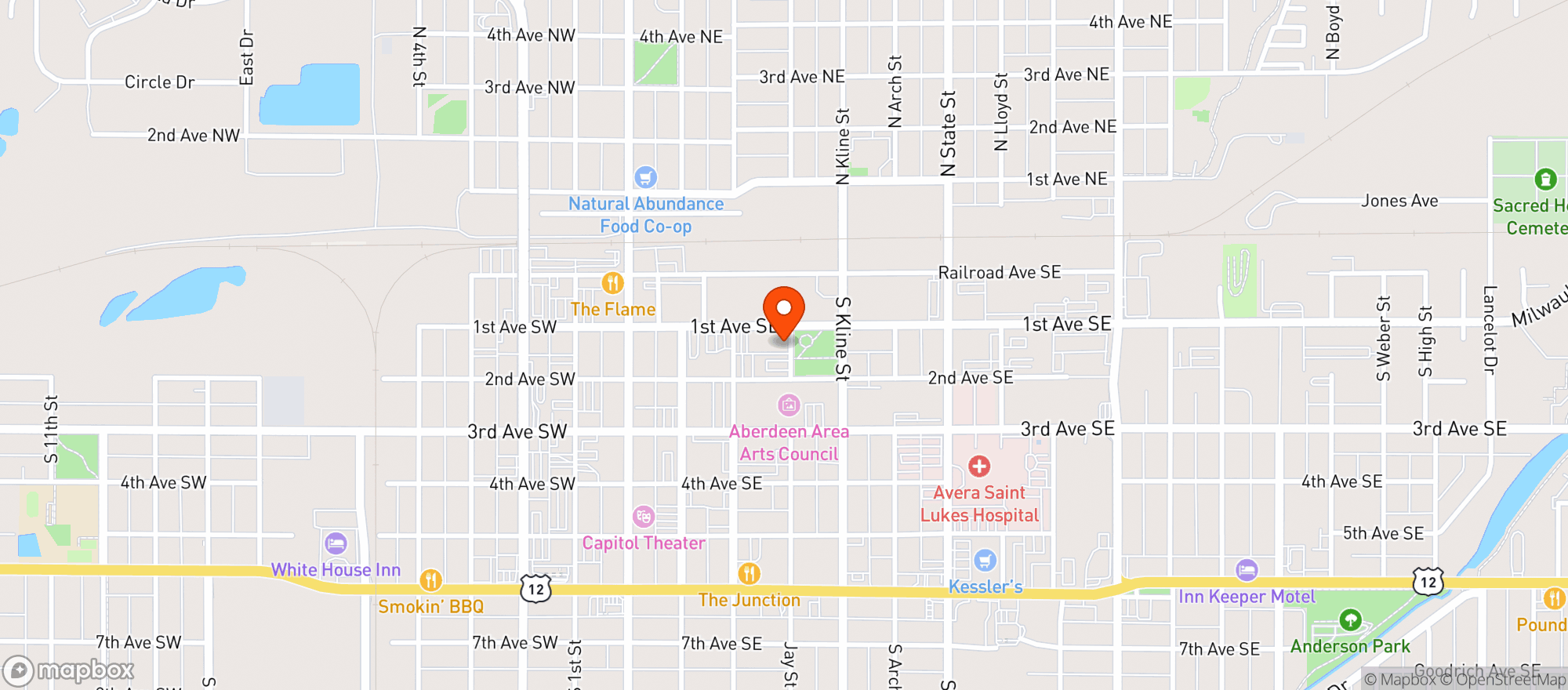 Map showing Fit and Fire Studios Div. Of Profiling Beauty Health and Wellness