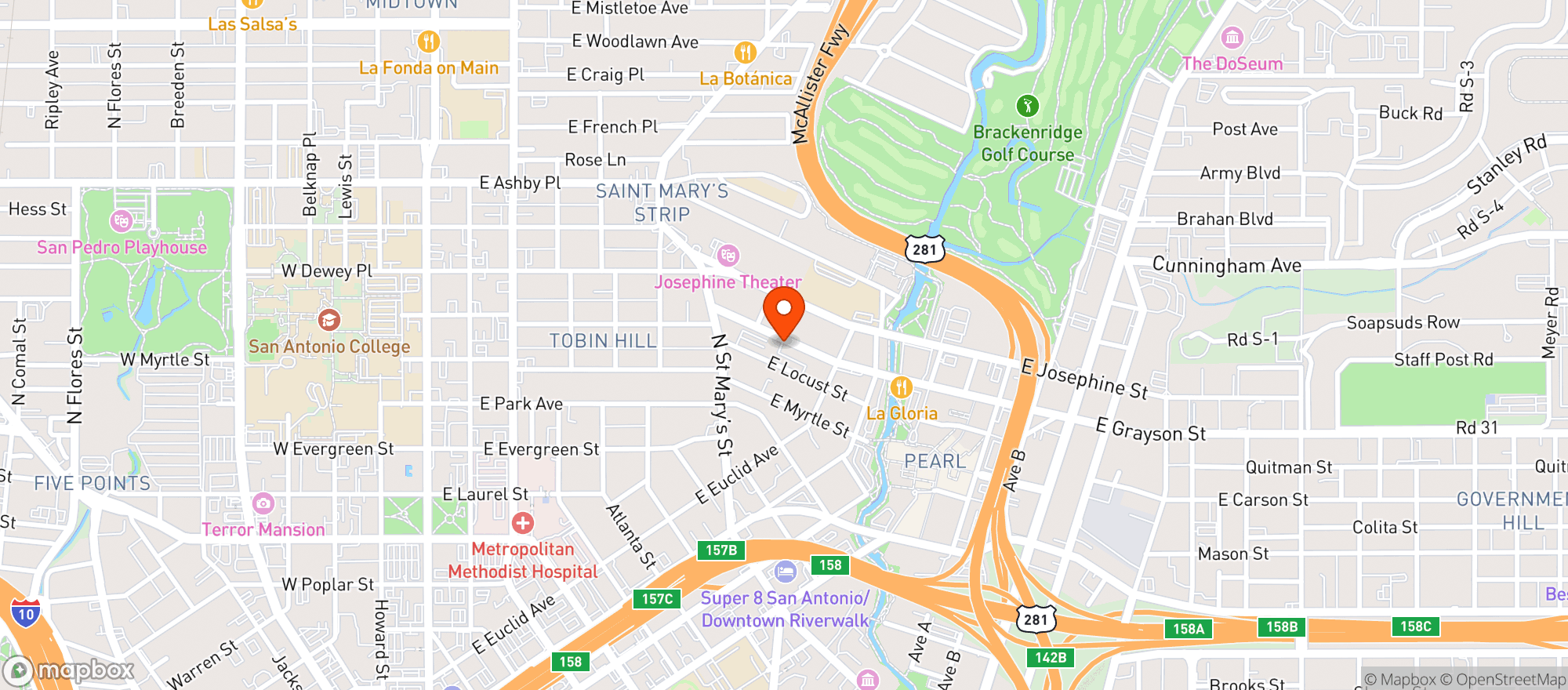 Map showing Sippy’s Beer & Wine