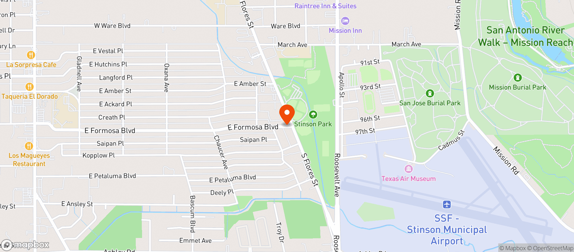 Map showing Pump N Shop