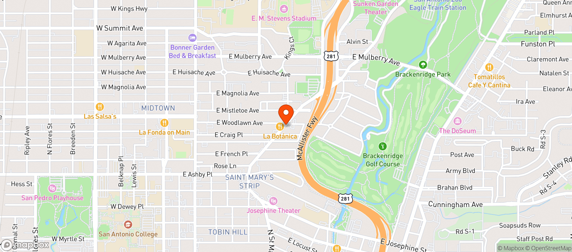 Map showing Tycoon Flats