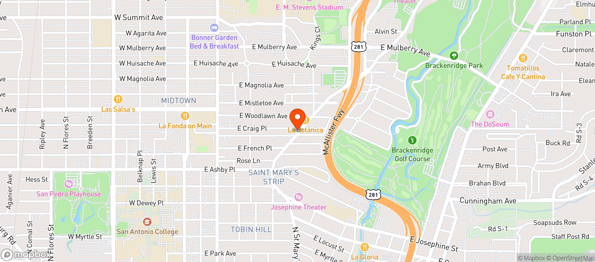 Map showing Lazydaze Coffee Shop