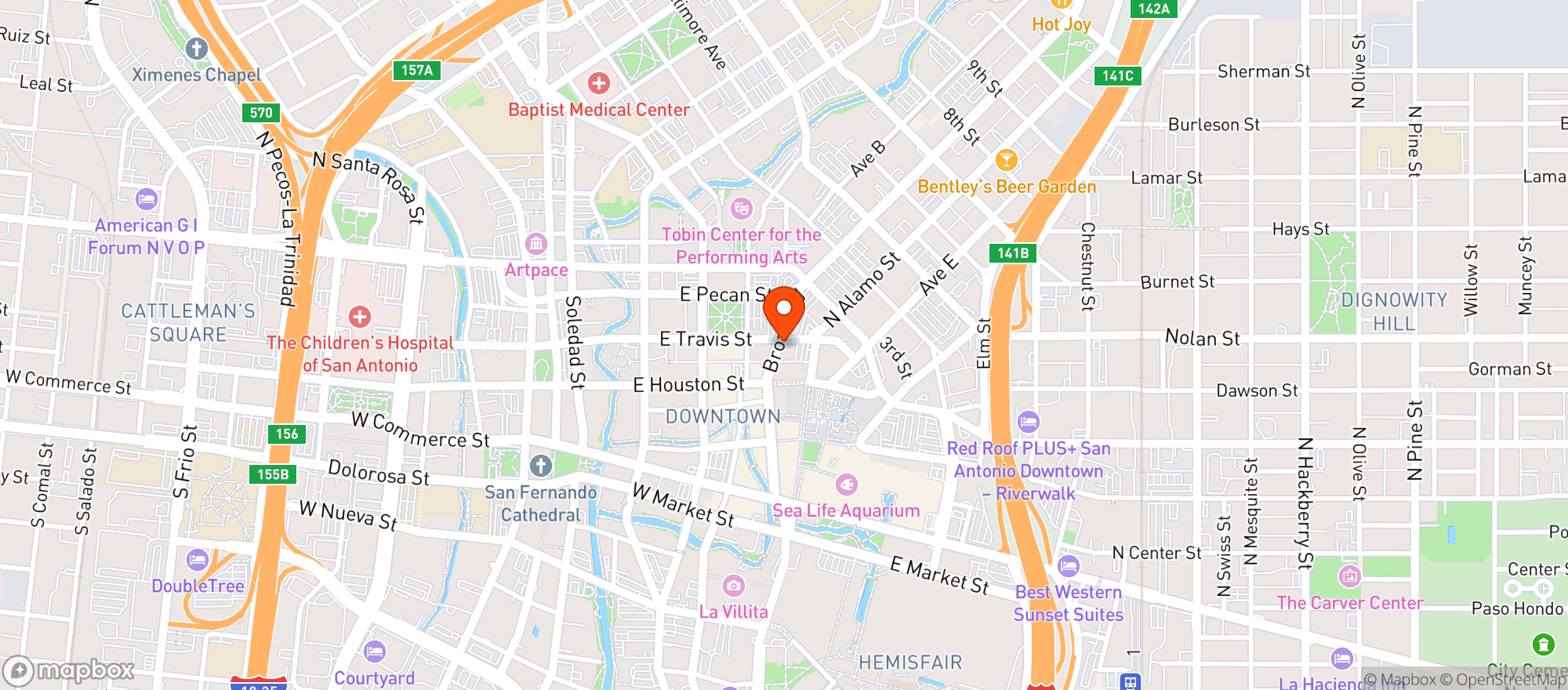 Map showing Archie's Fine Coffee & Cbd #1