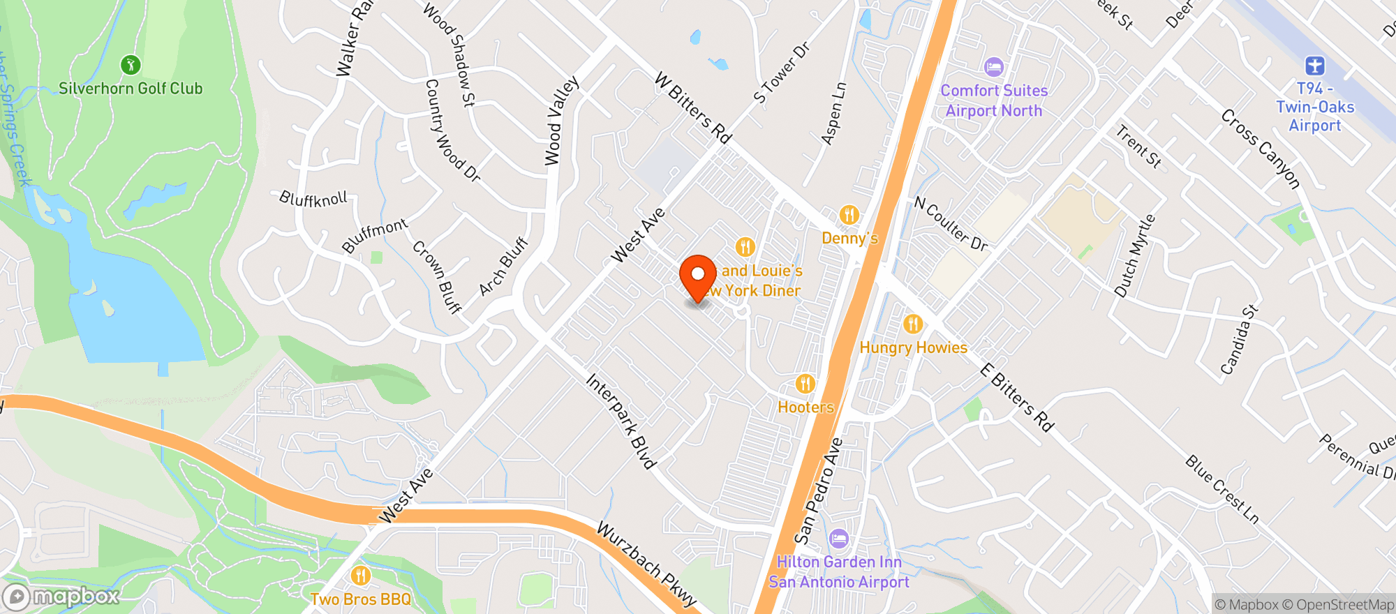 Map showing Evolve Human Optimization Labs