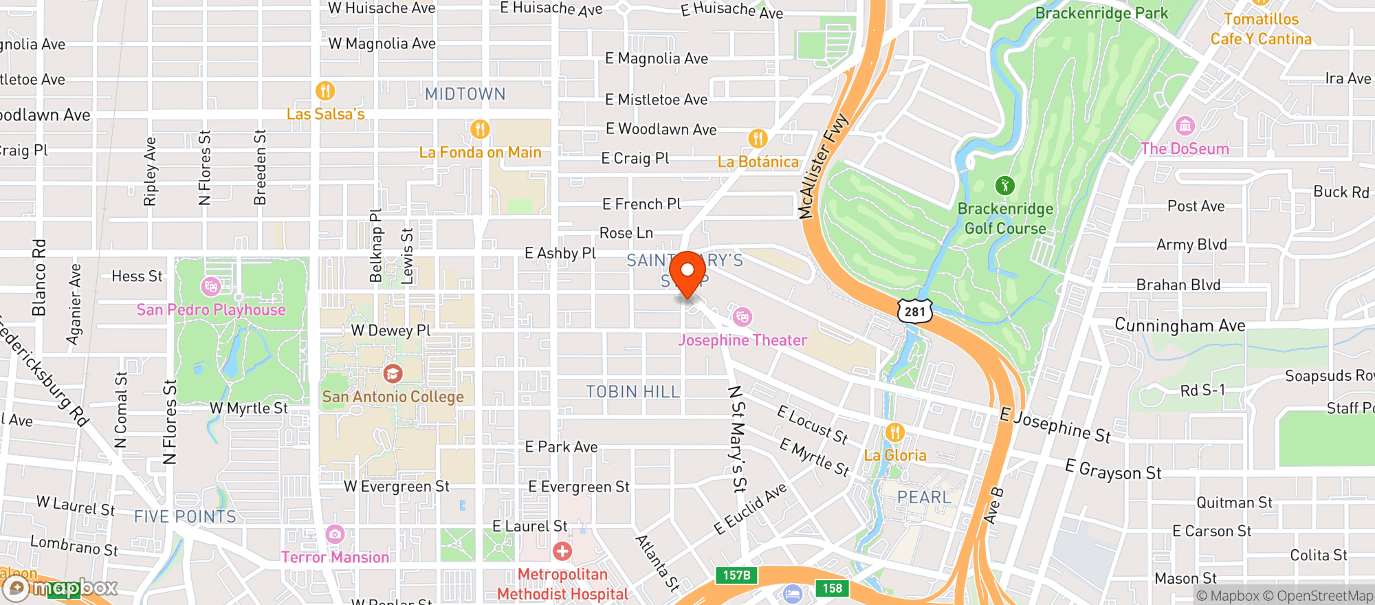 Map showing Little Death