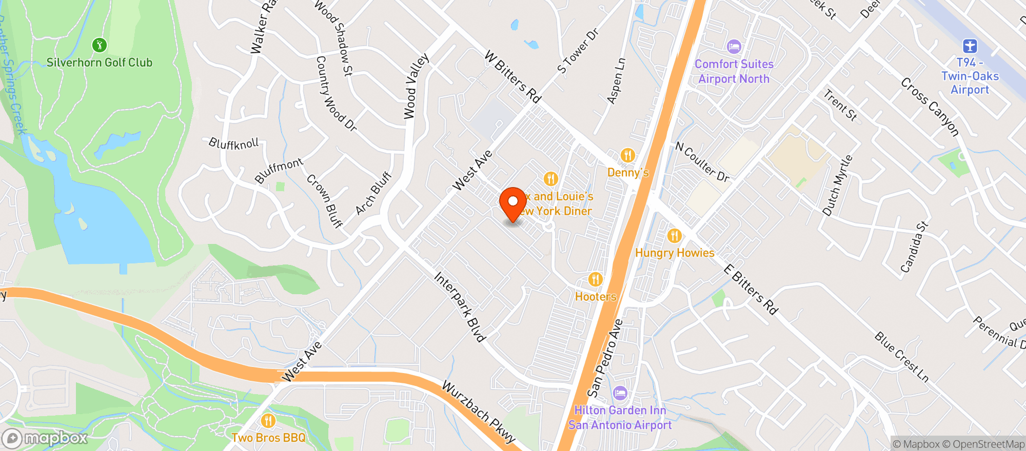 Map showing Fast Eddies Neighborhood Billiards
