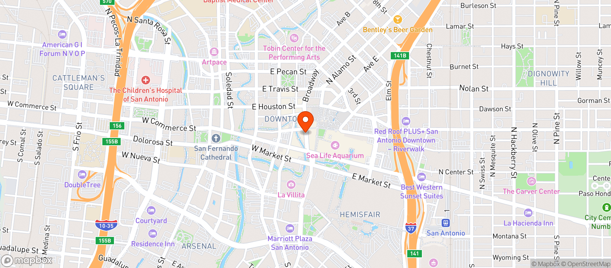 Map showing Cvs