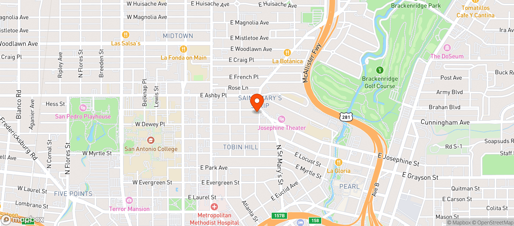 Map showing Curry Boys Bbq
