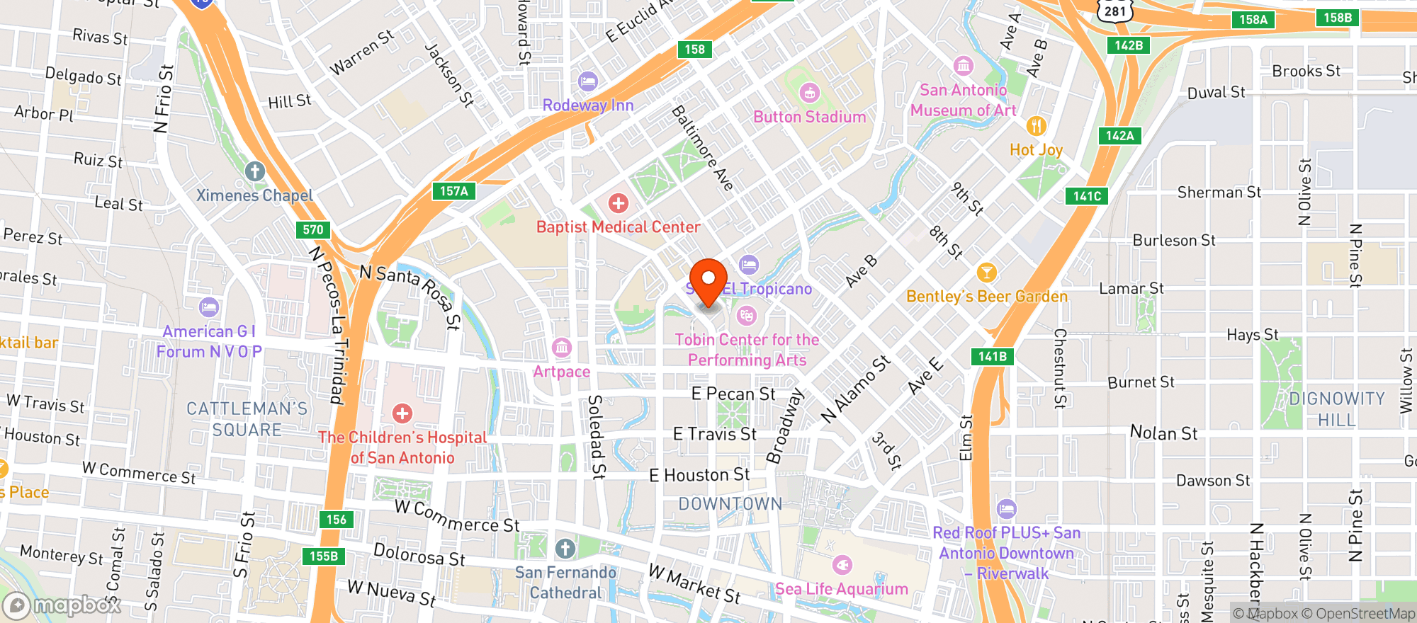 Map showing Hotel Havana