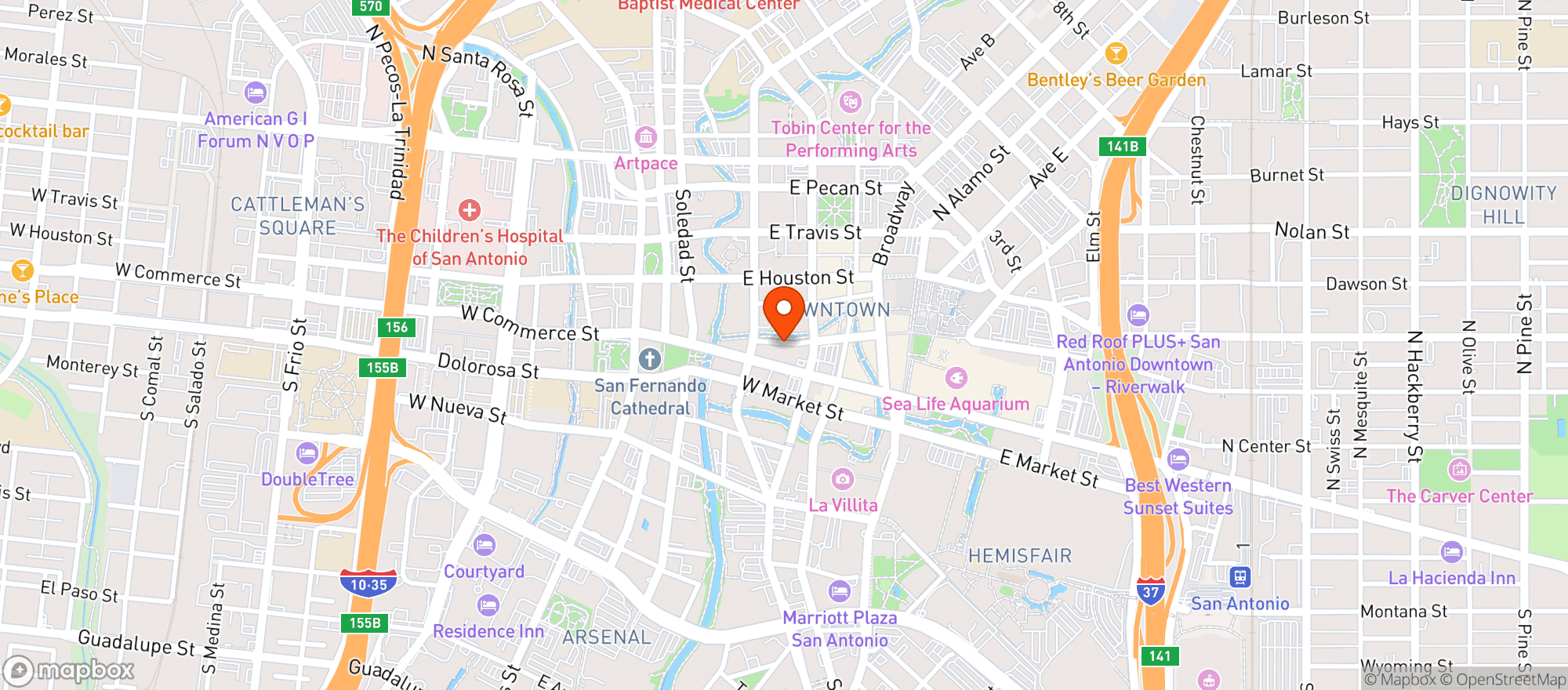 Map showing Waxy Oconnors