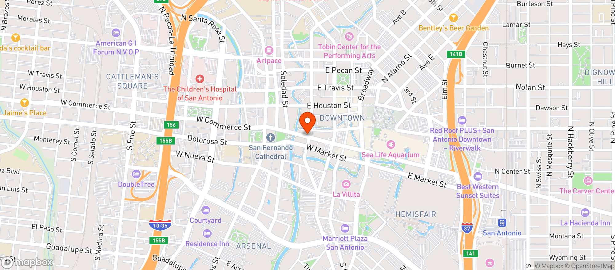 Map showing Canopy By Hilton