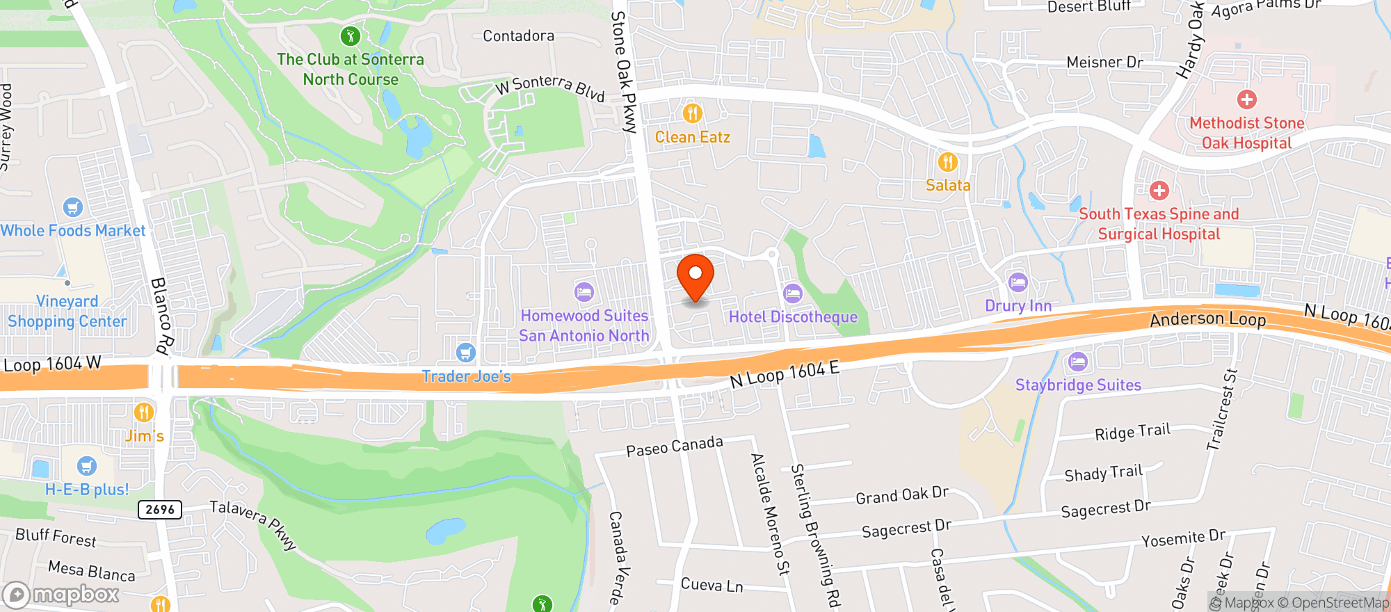 Map showing Stout House