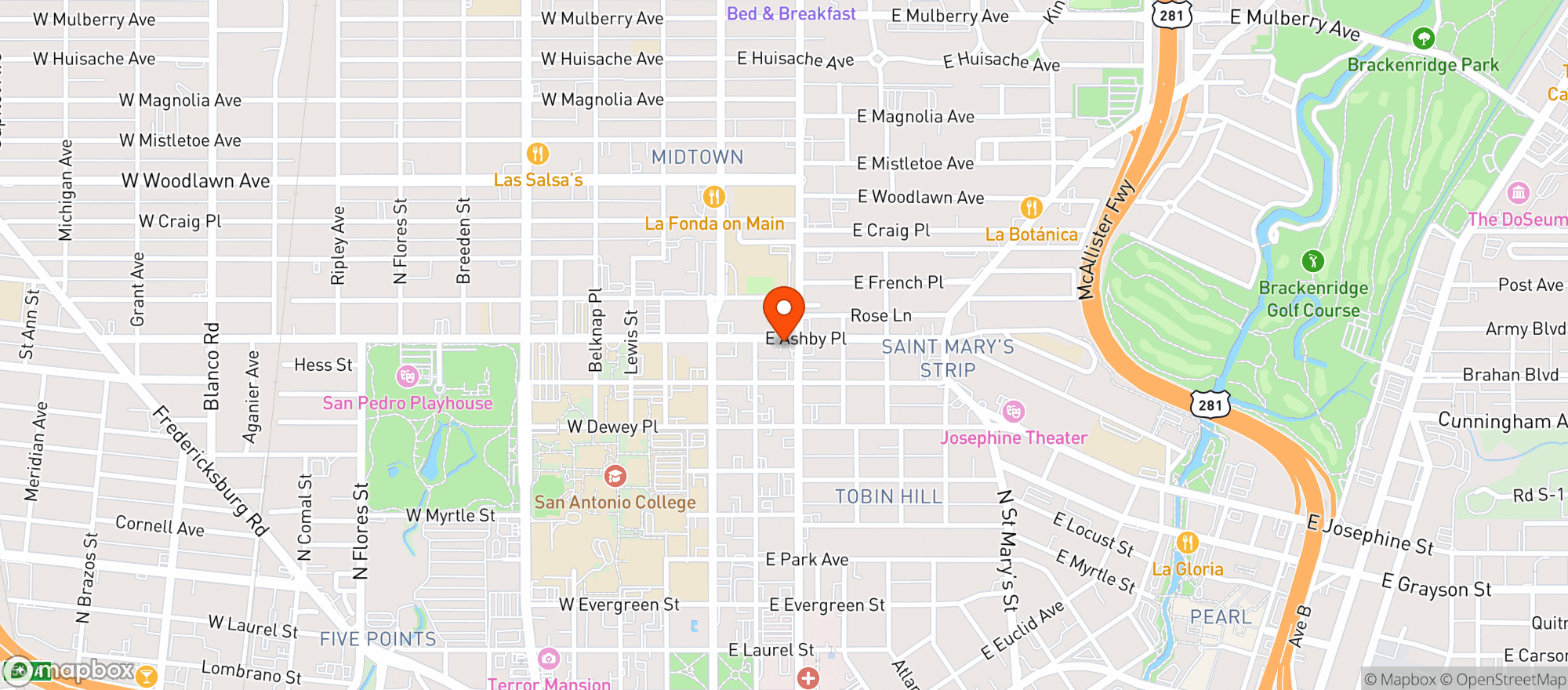 Map showing Star Mart #21