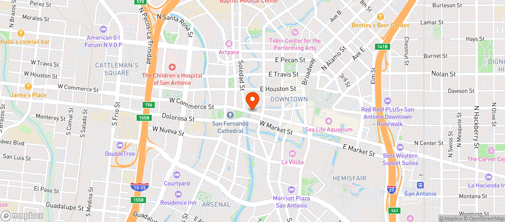 Map showing Hugmans Oasis