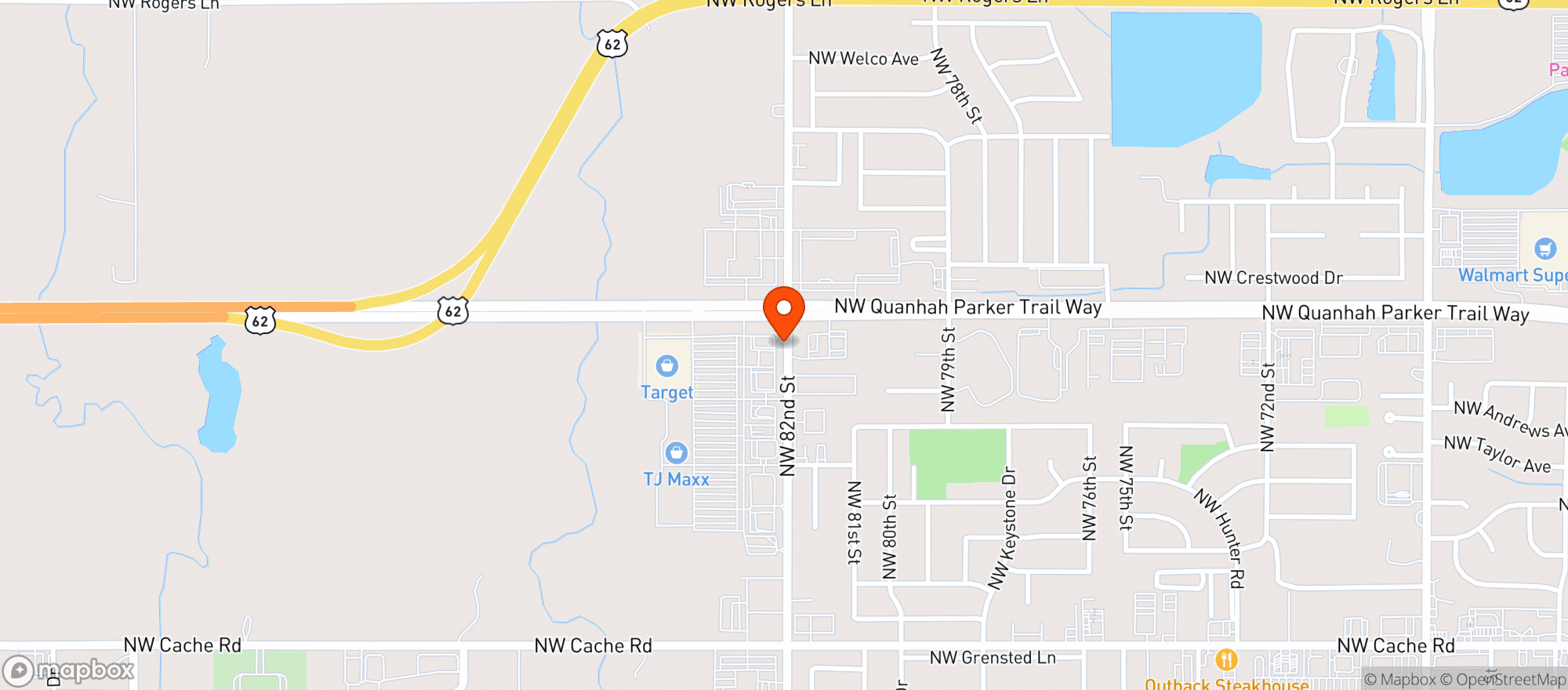 Map showing Target