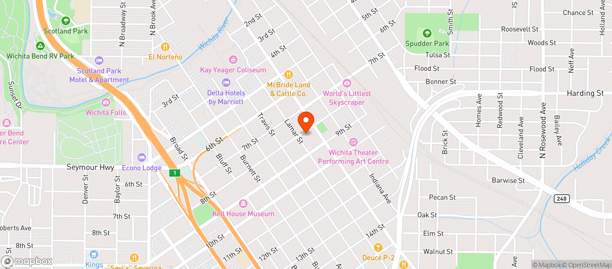 Map showing B Cocoa Artisan Chocolate
