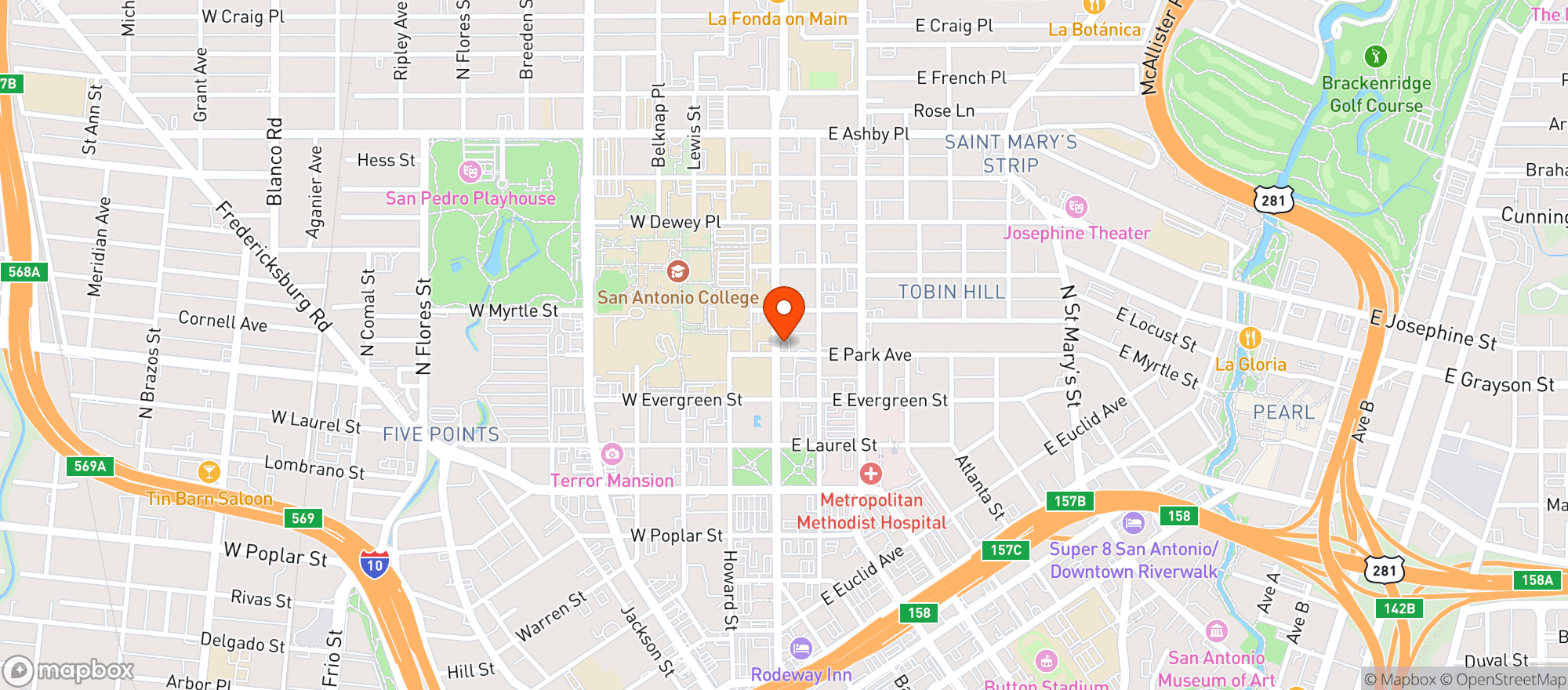Map showing Lets Be Honest
