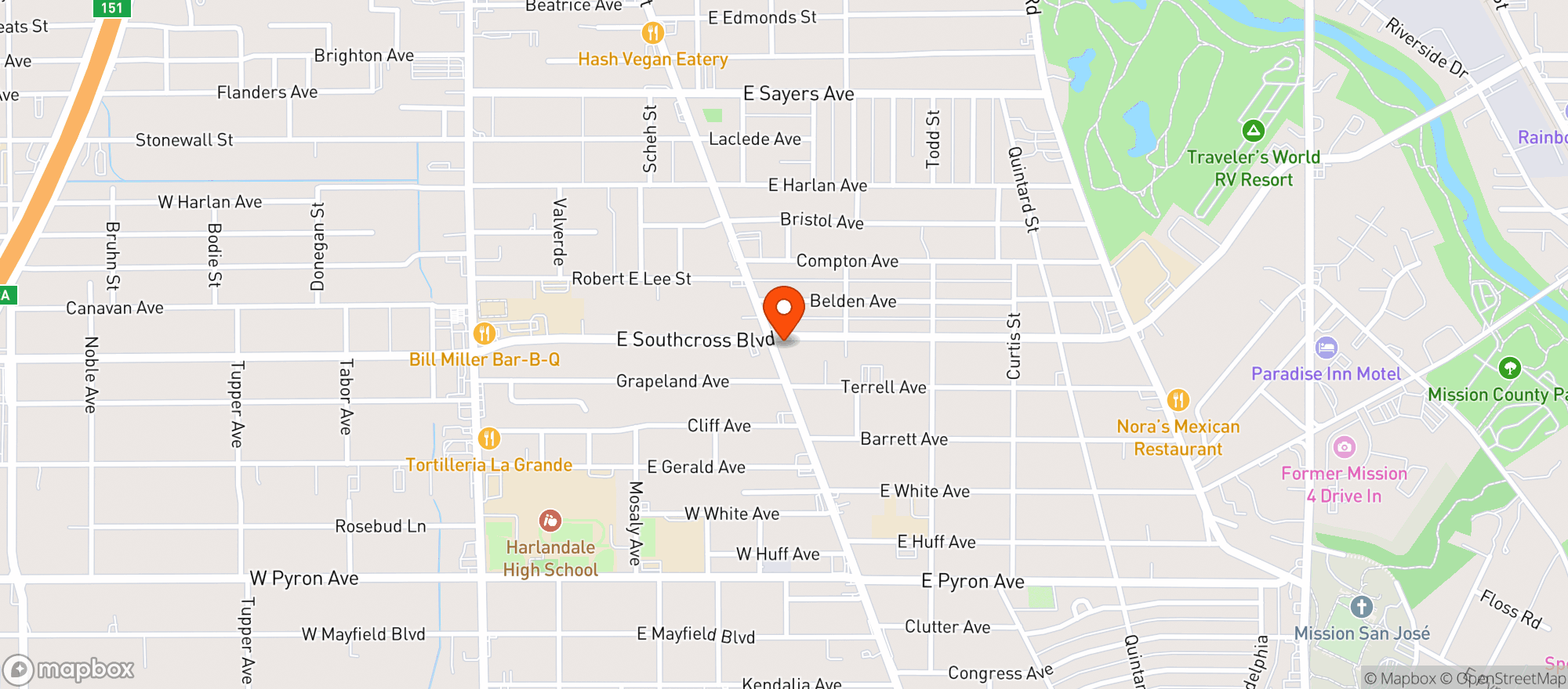 Map showing Kwik Trip Food Store