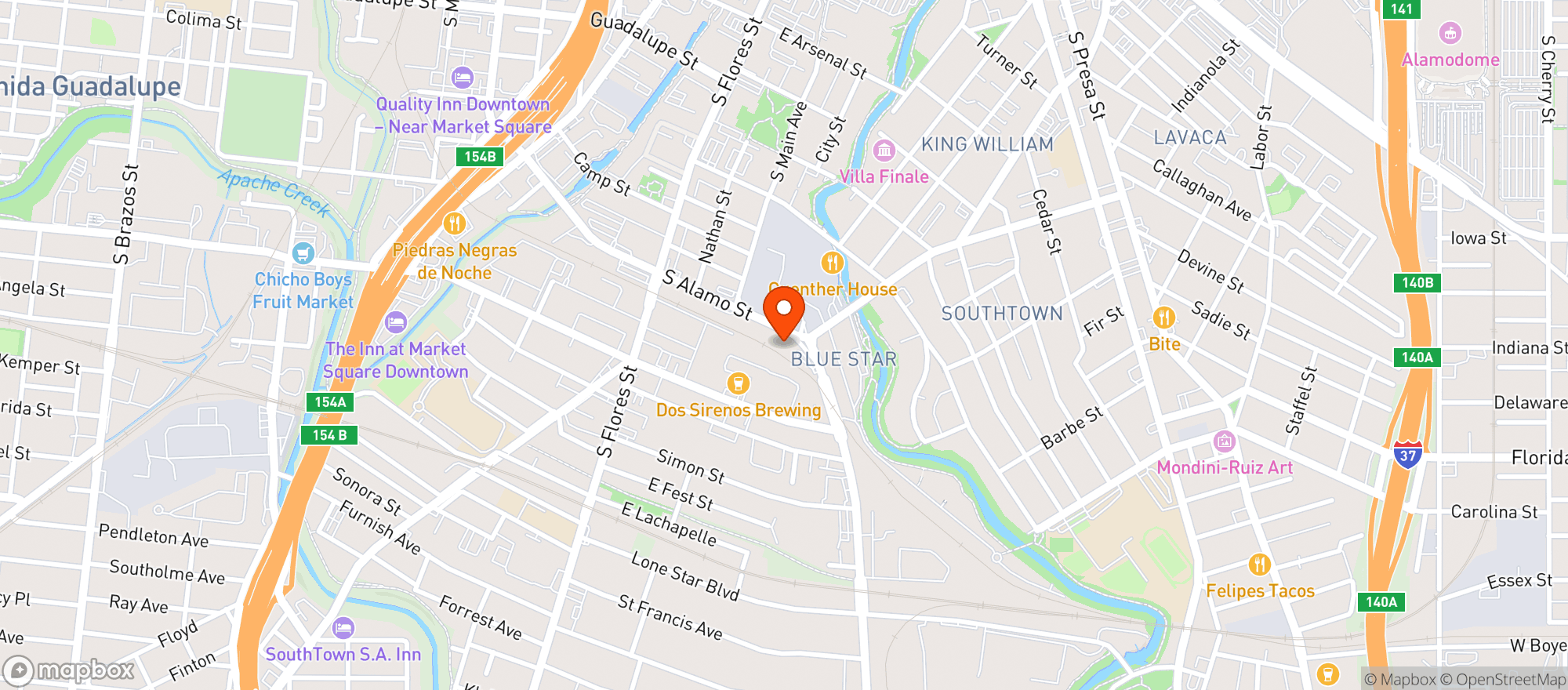 Map showing Stella