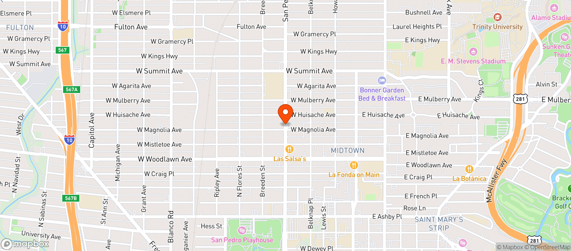 Map showing Zip Trip