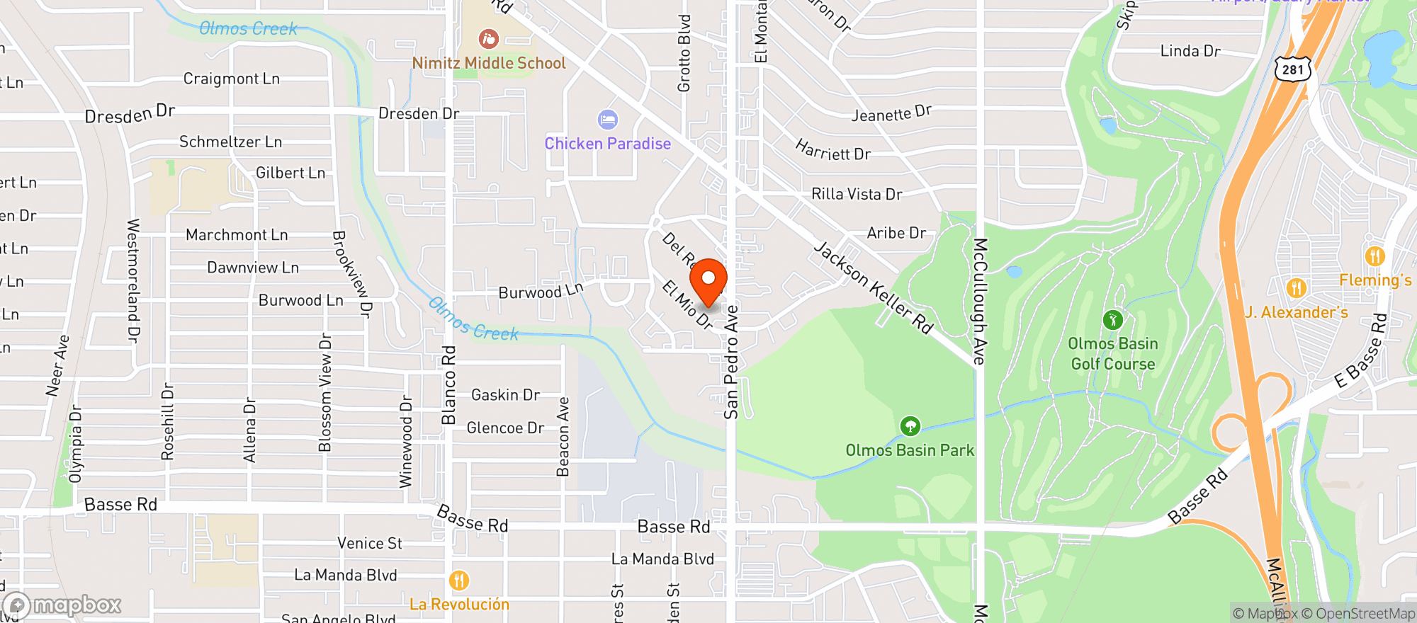 Map showing Bang Bang Bar