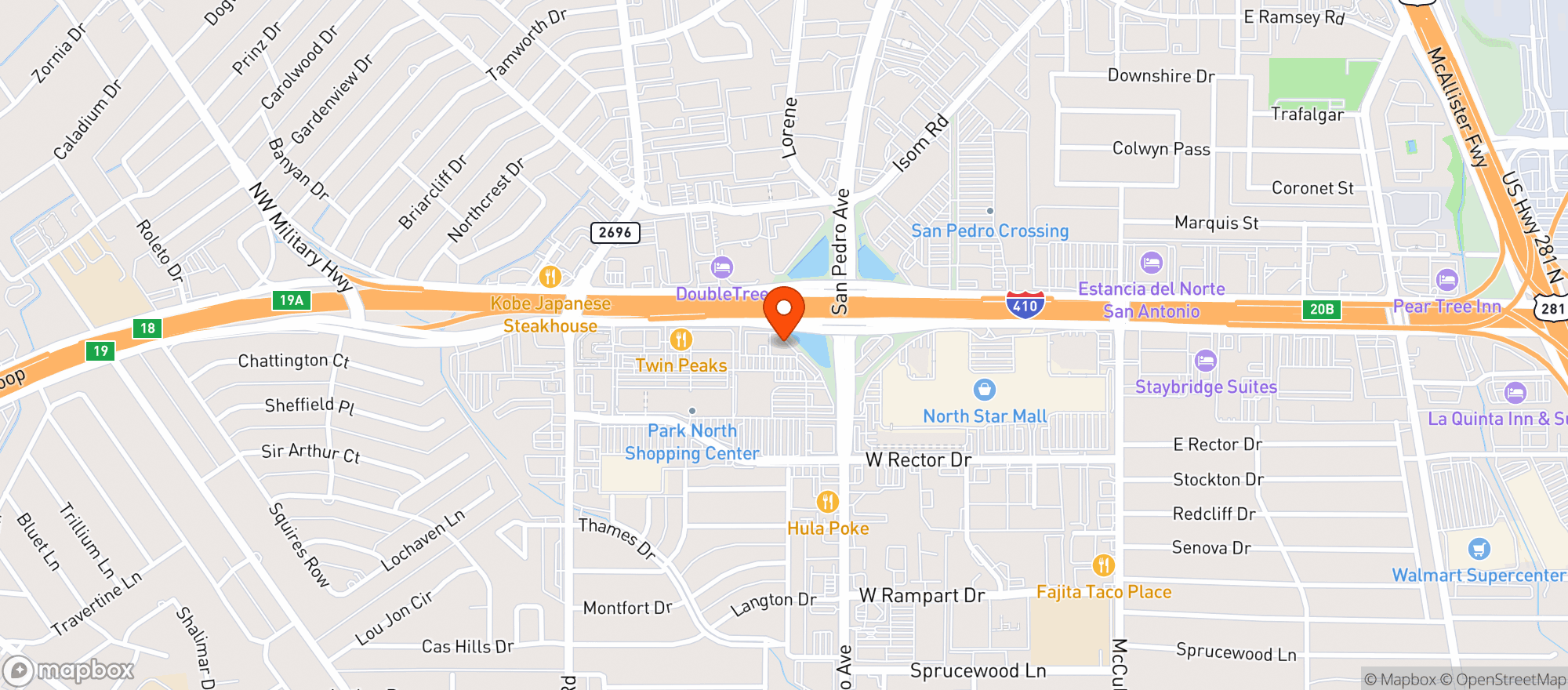 Map showing VITAMIN SHOPPE - PARK NORTH