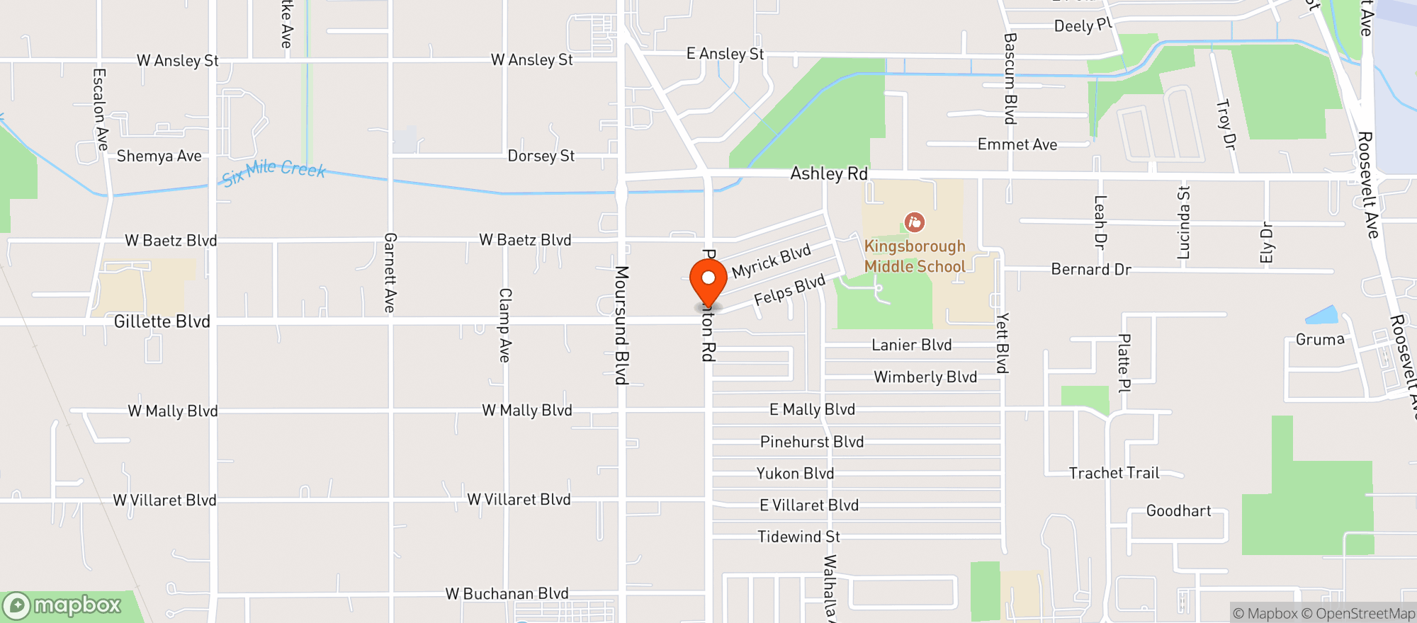 Map showing Alina Food Mart