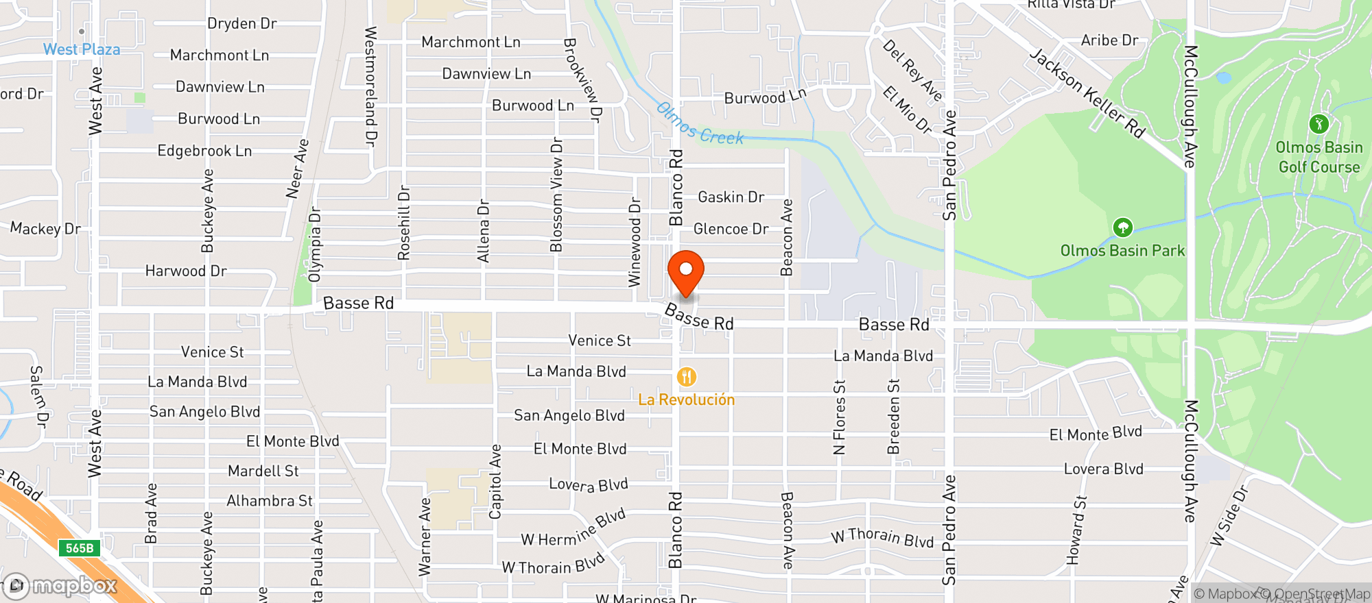 Map showing Primo's Liquor