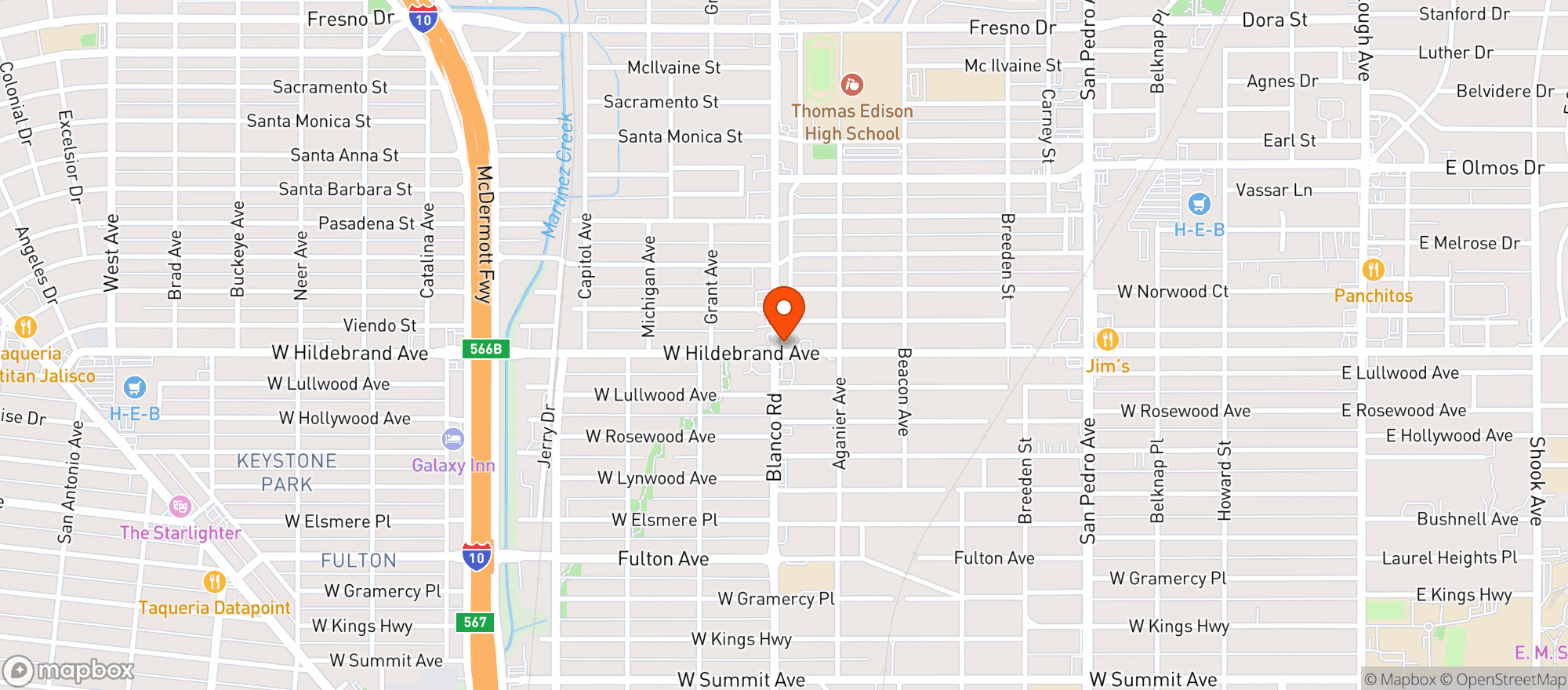 Map showing Gabriel S Wine & Spirits #g05