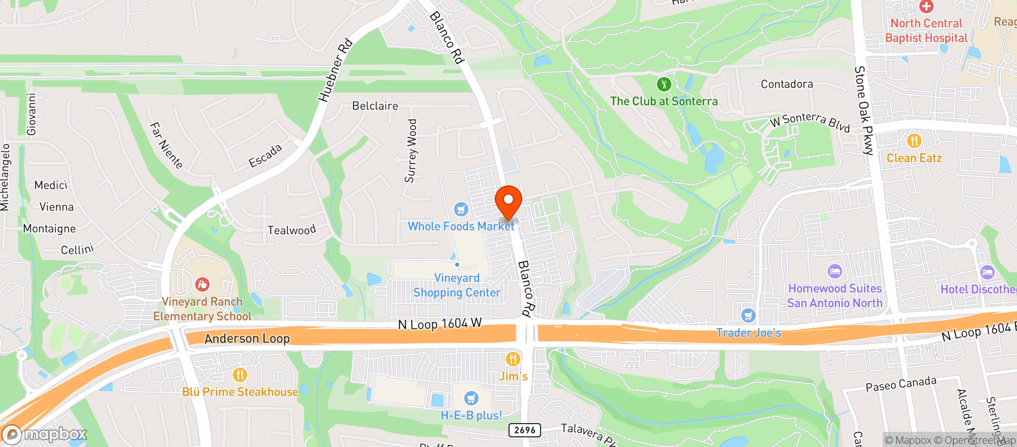 Map showing Whole Foods Market