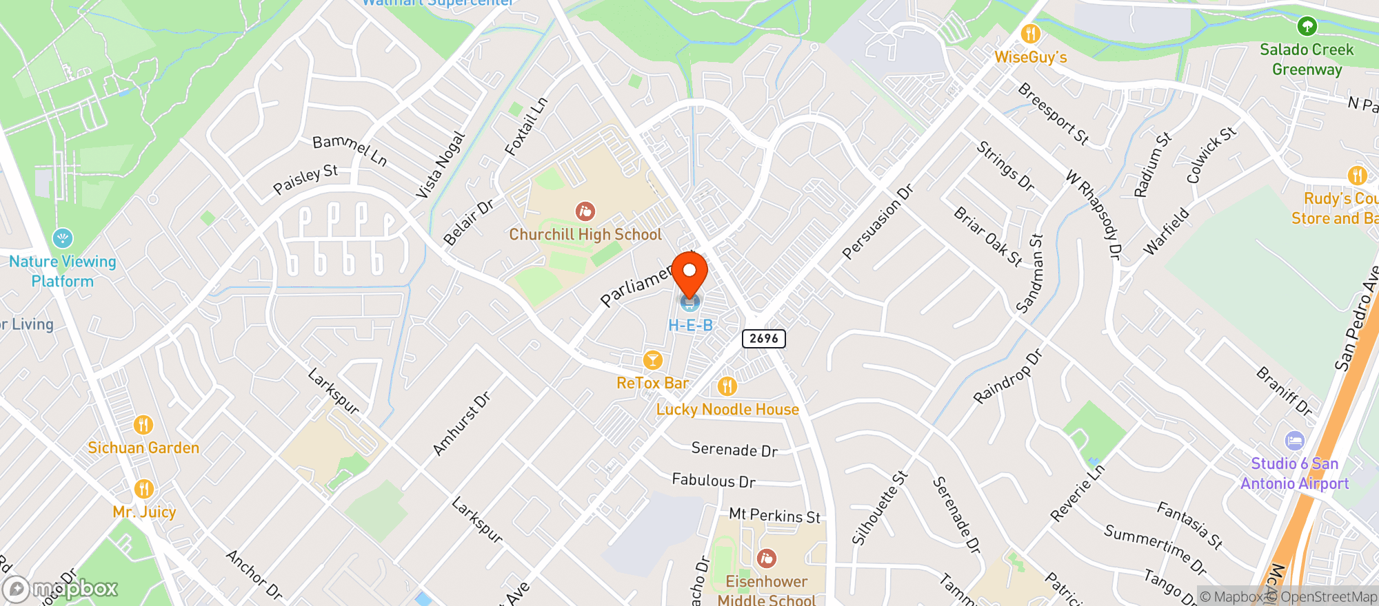 Map showing Heb