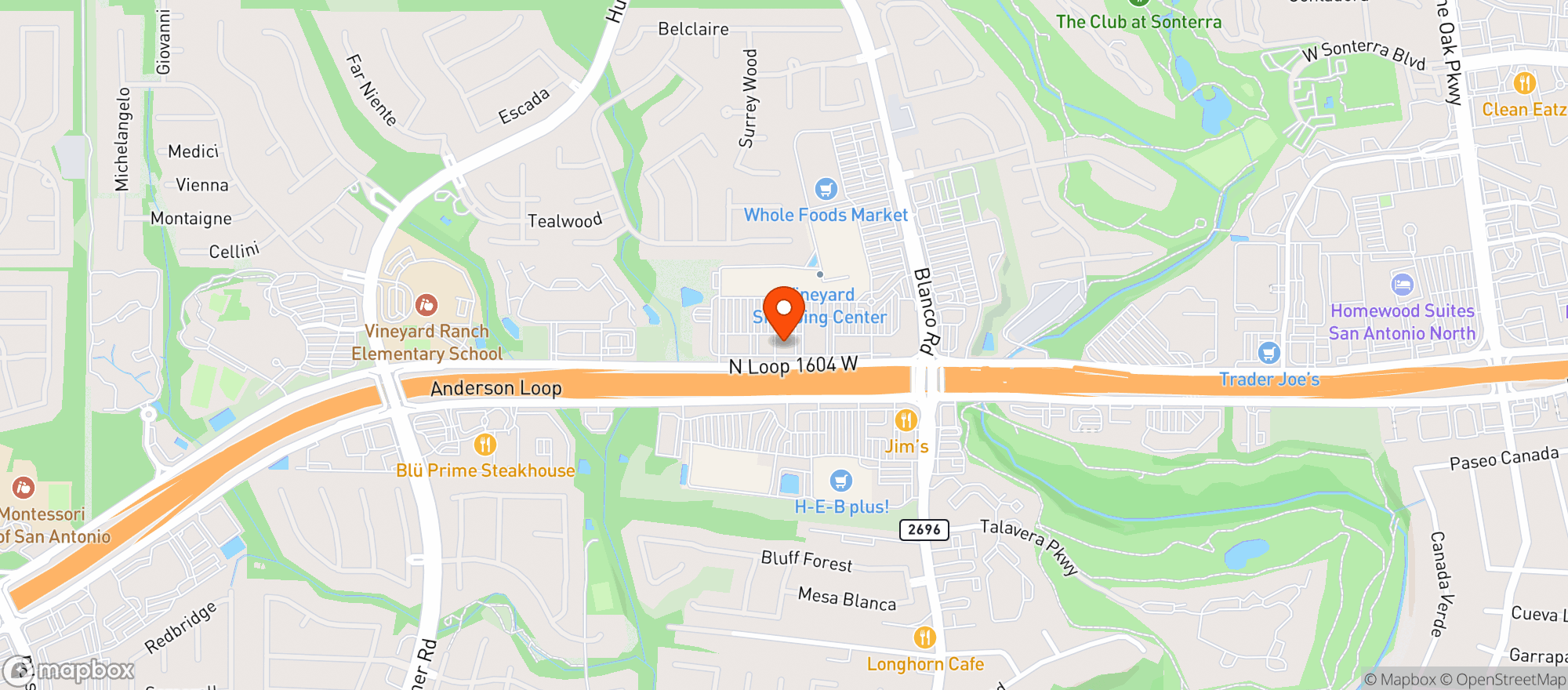 Map showing Hopdoddy Burger Bar