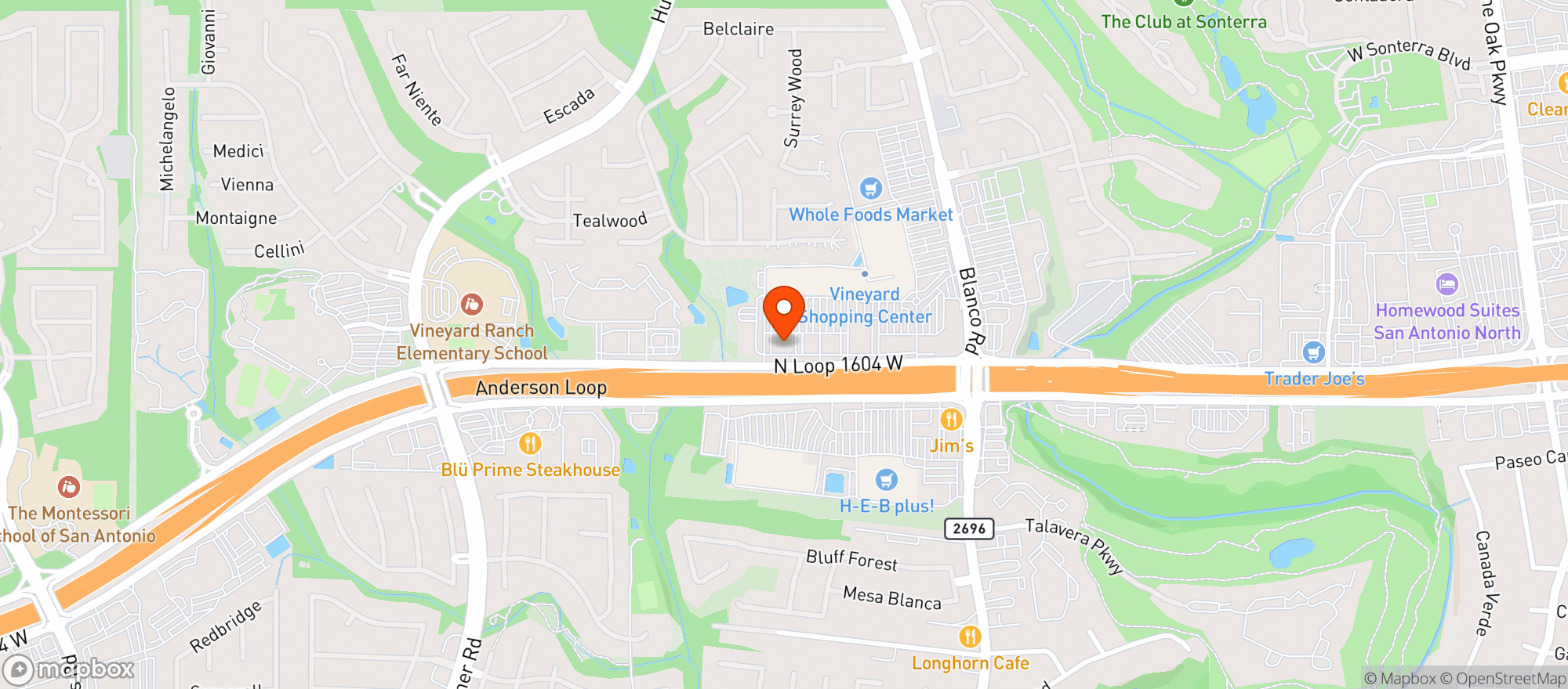 Map showing J Prime Steakhouse