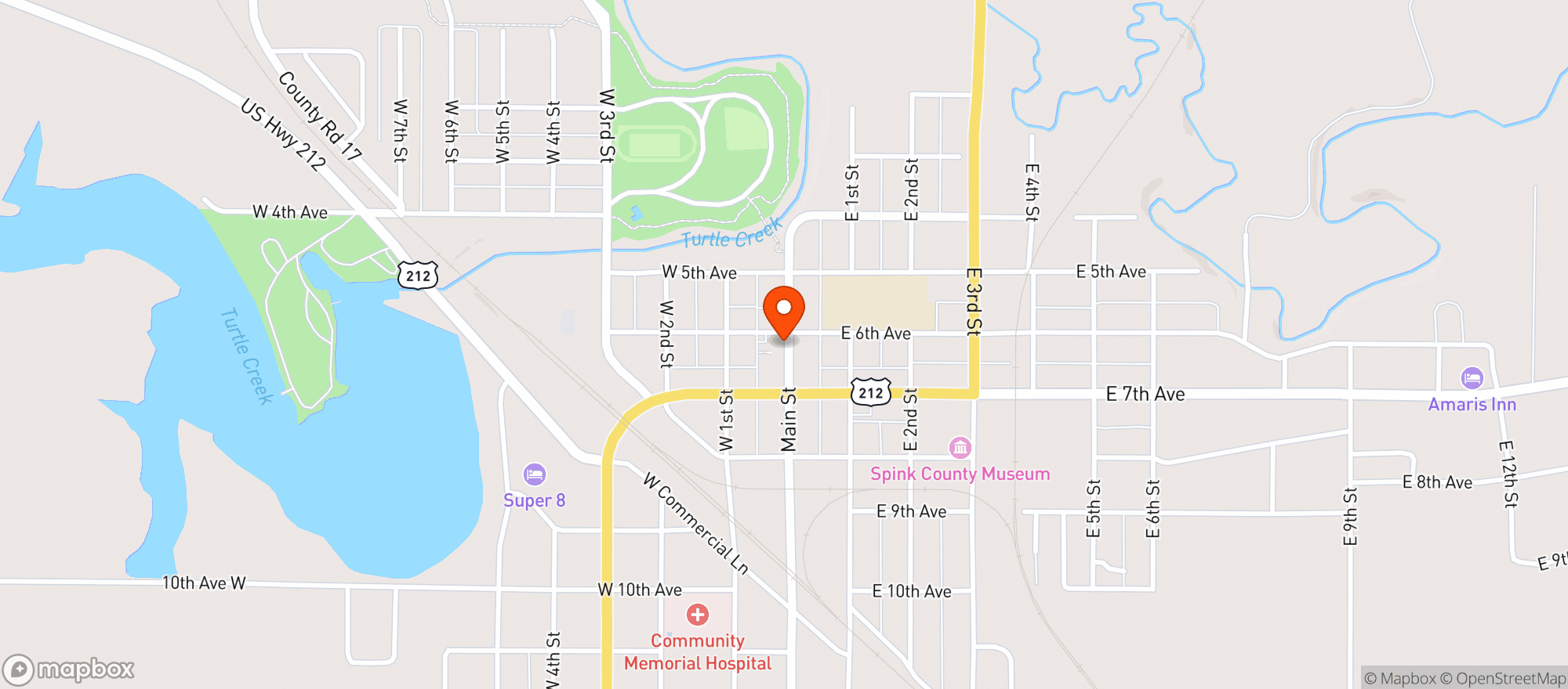 Map showing Pheasant City Vapes