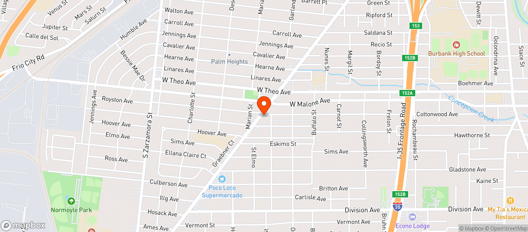 Map showing City Liquor