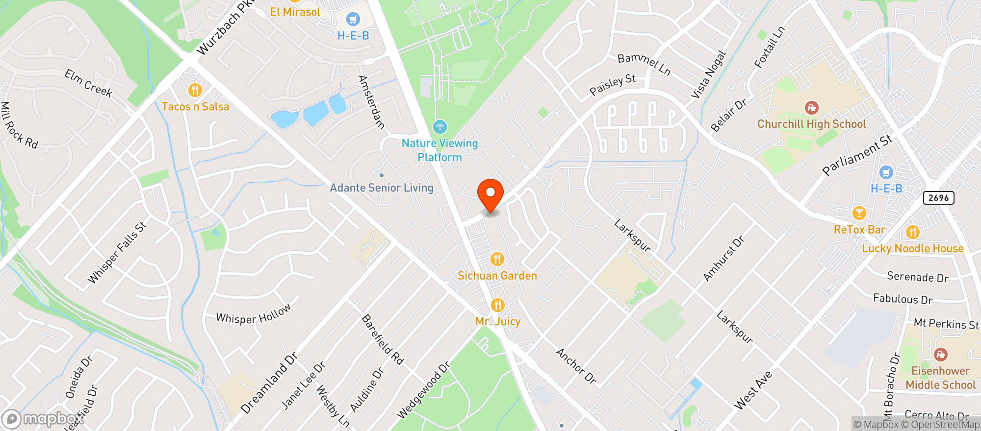 Map showing Northwest Food Mart