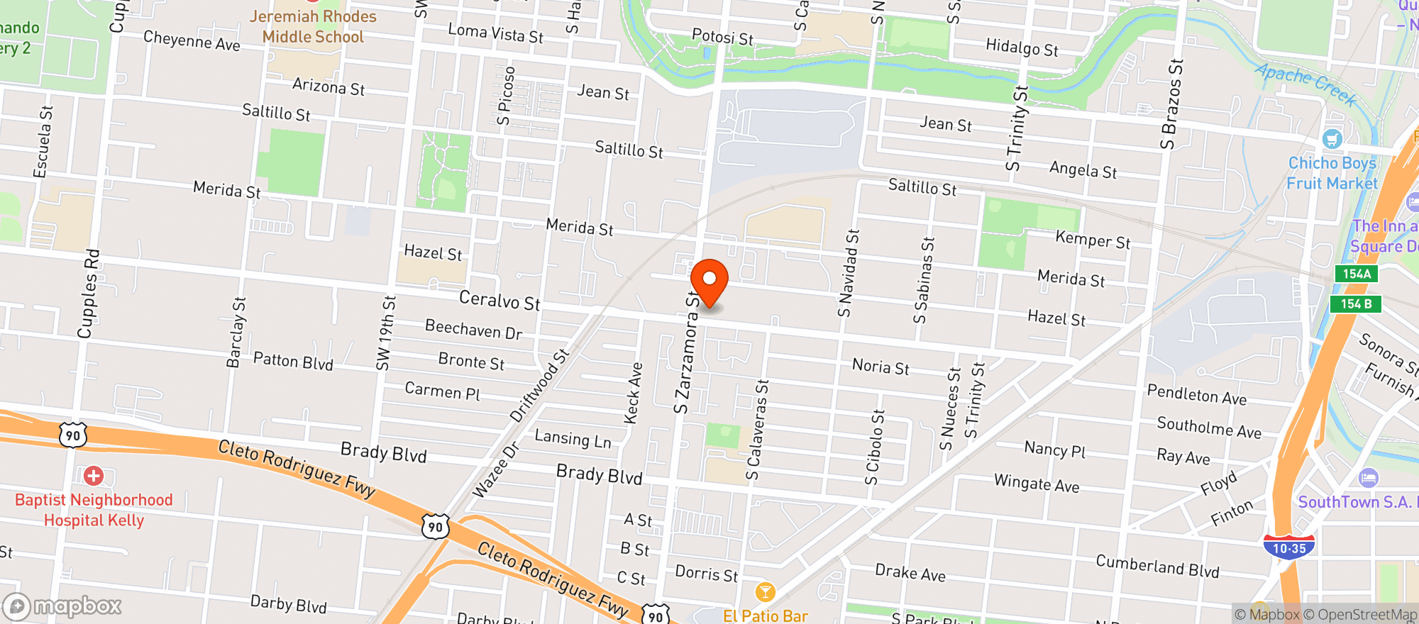 Map showing Quick 21