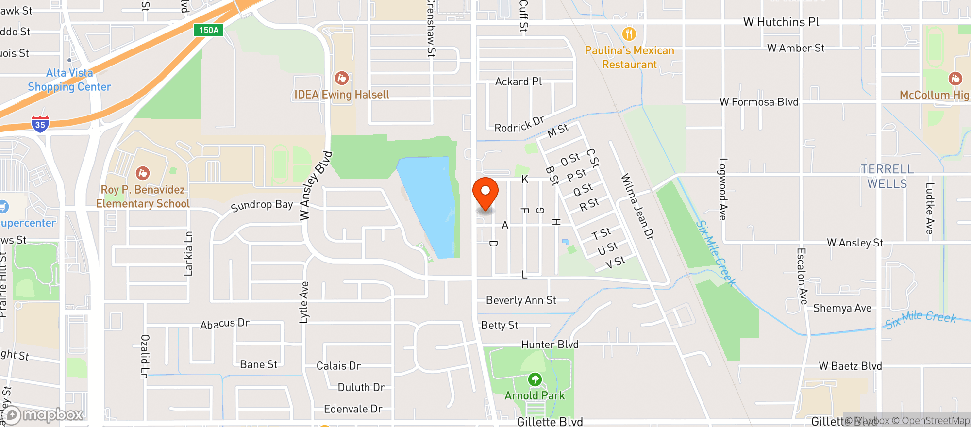 Map showing Quickmart