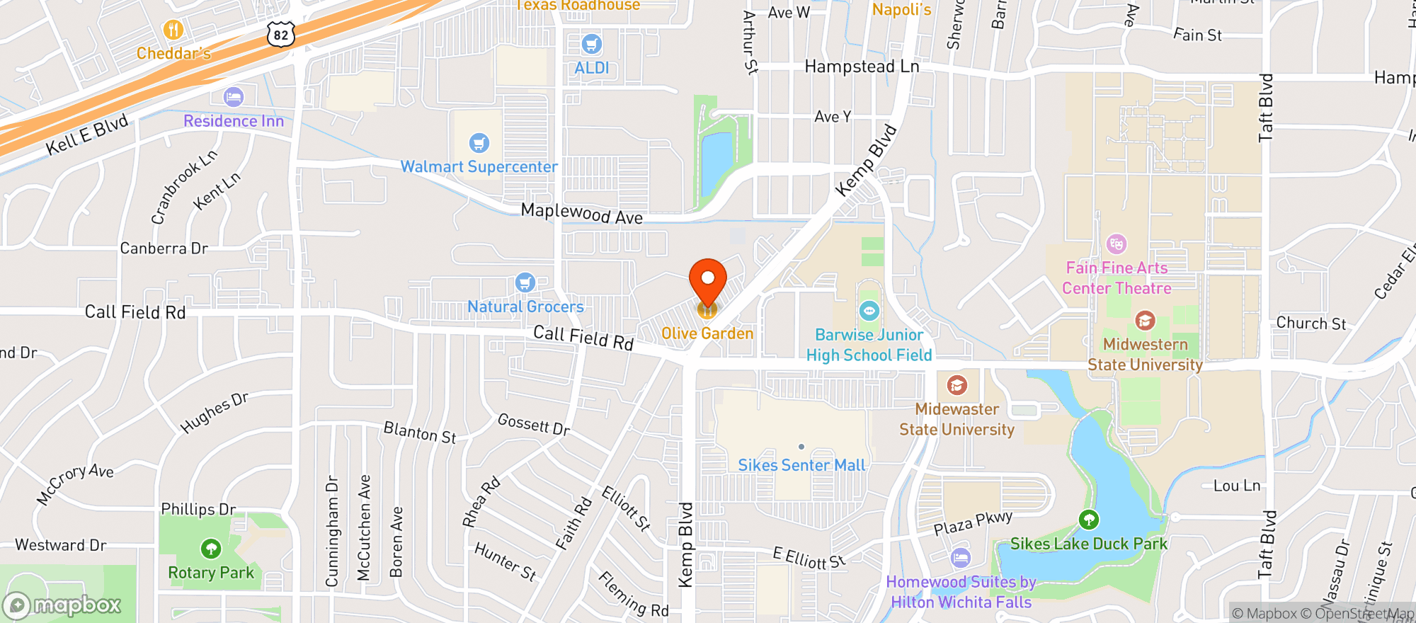 Map showing Gnc - 5145 - Wichita Square Shopping Center
