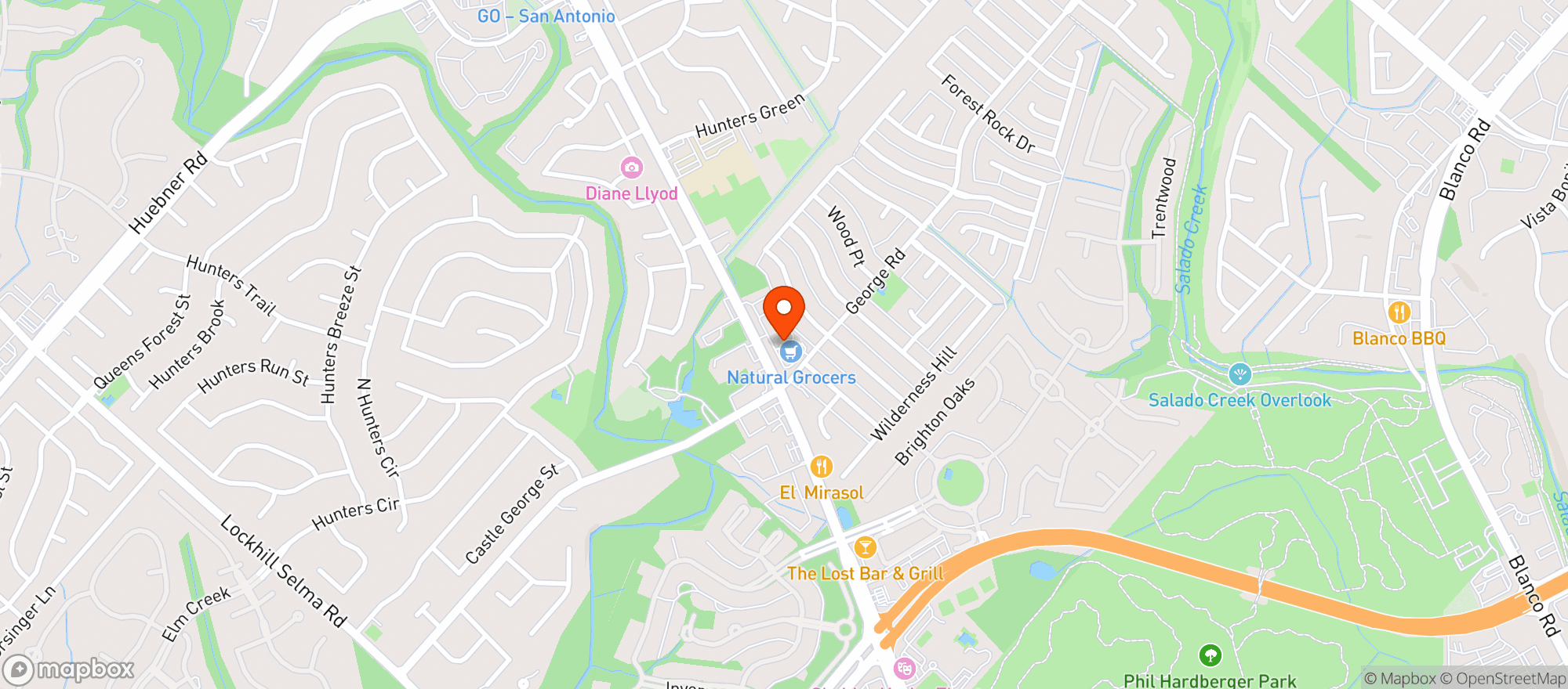 Map showing Natural Grocers by Vitamin Cottage - Natural Grocers by VC_San Antonio (MH) - 00100008425