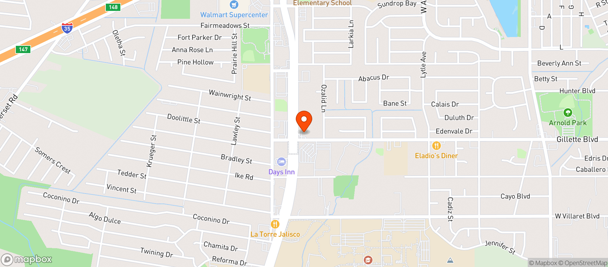 Map showing Alamo Chevron