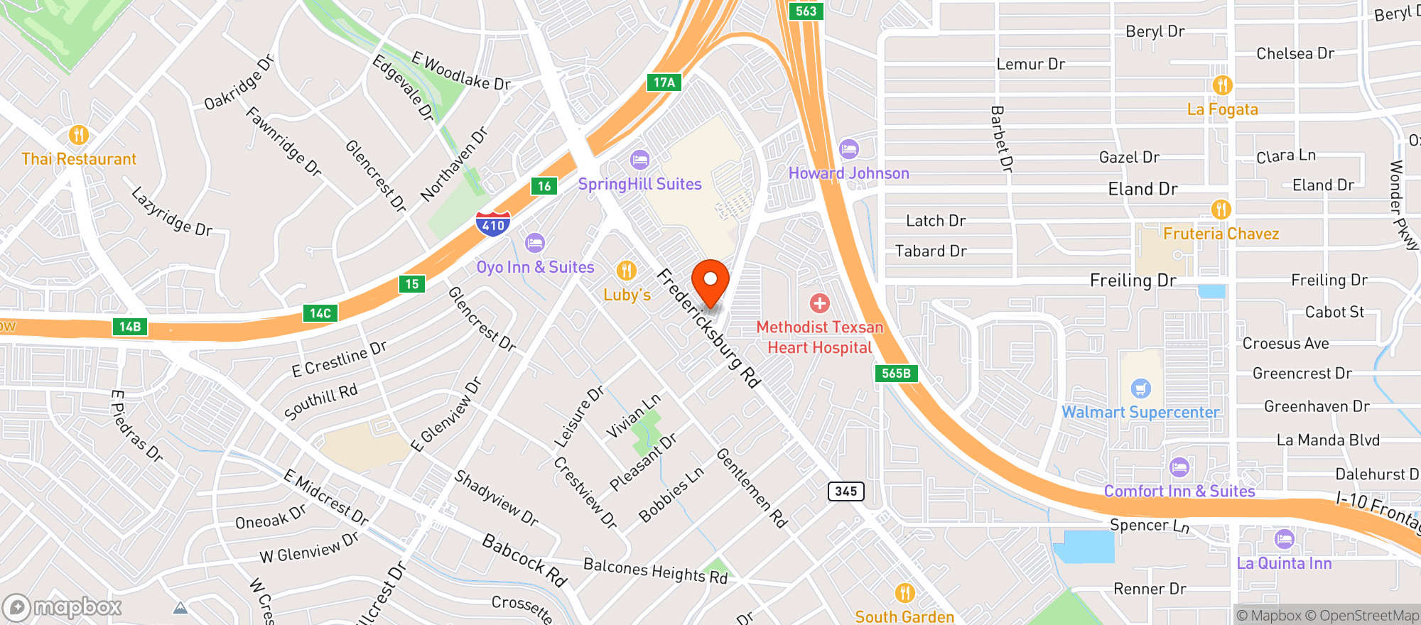 Map showing Supertarget
