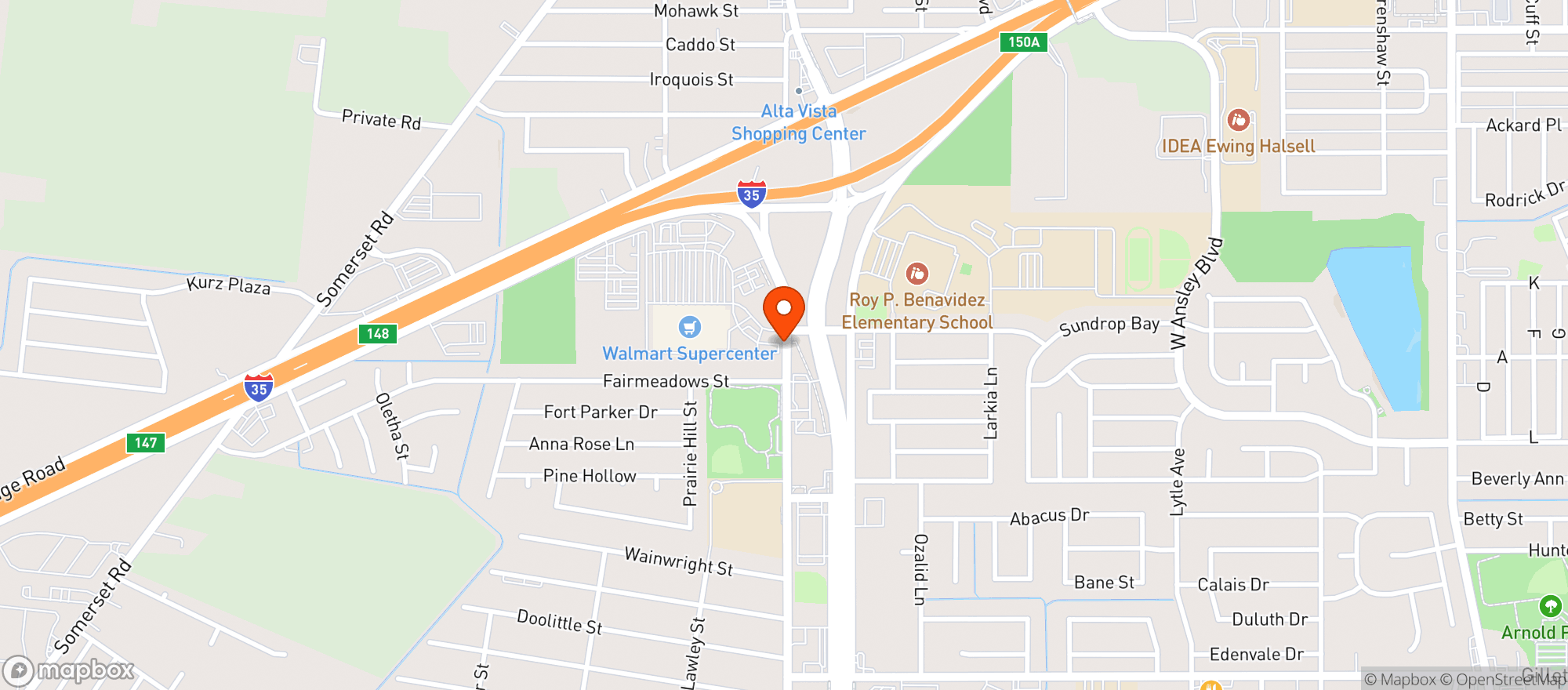 Map showing Full Proof Liquor