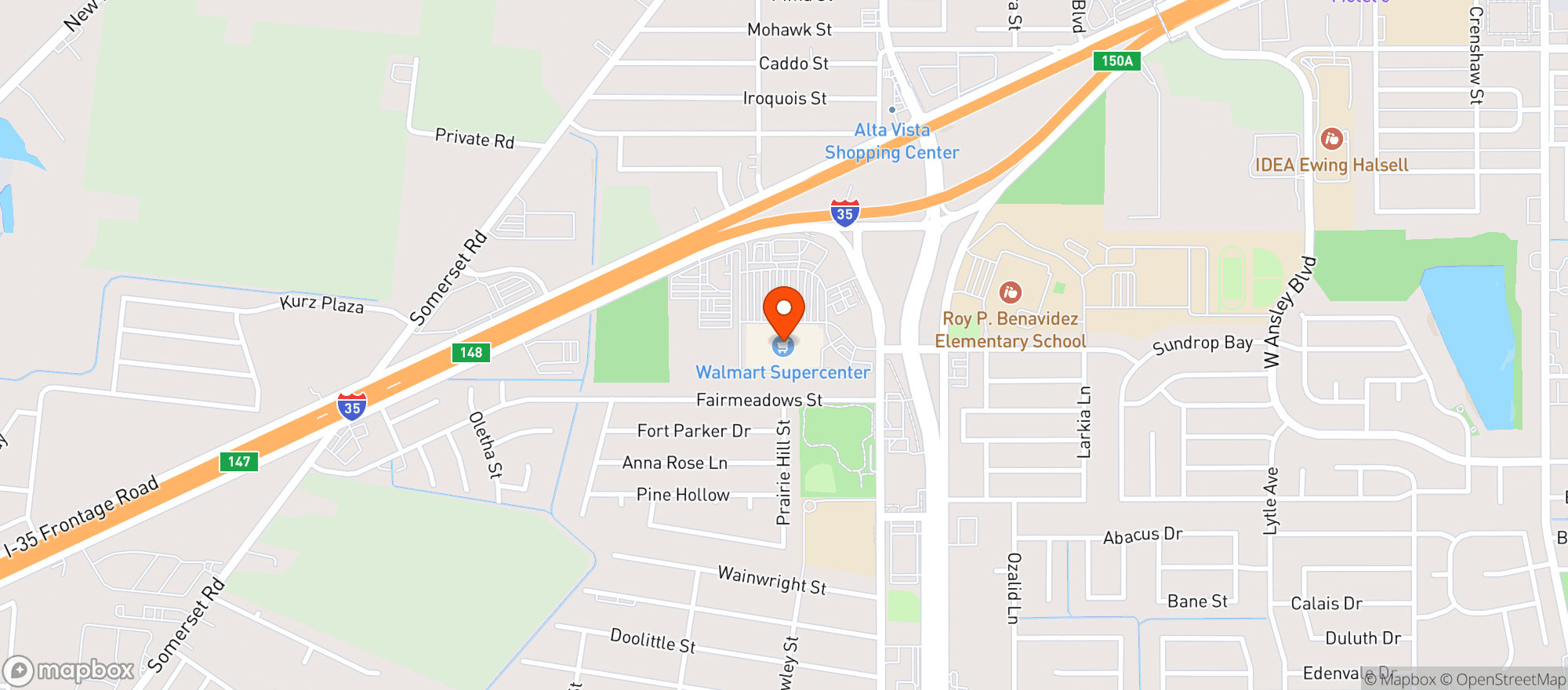 Map showing Walmart Supercenter #3106